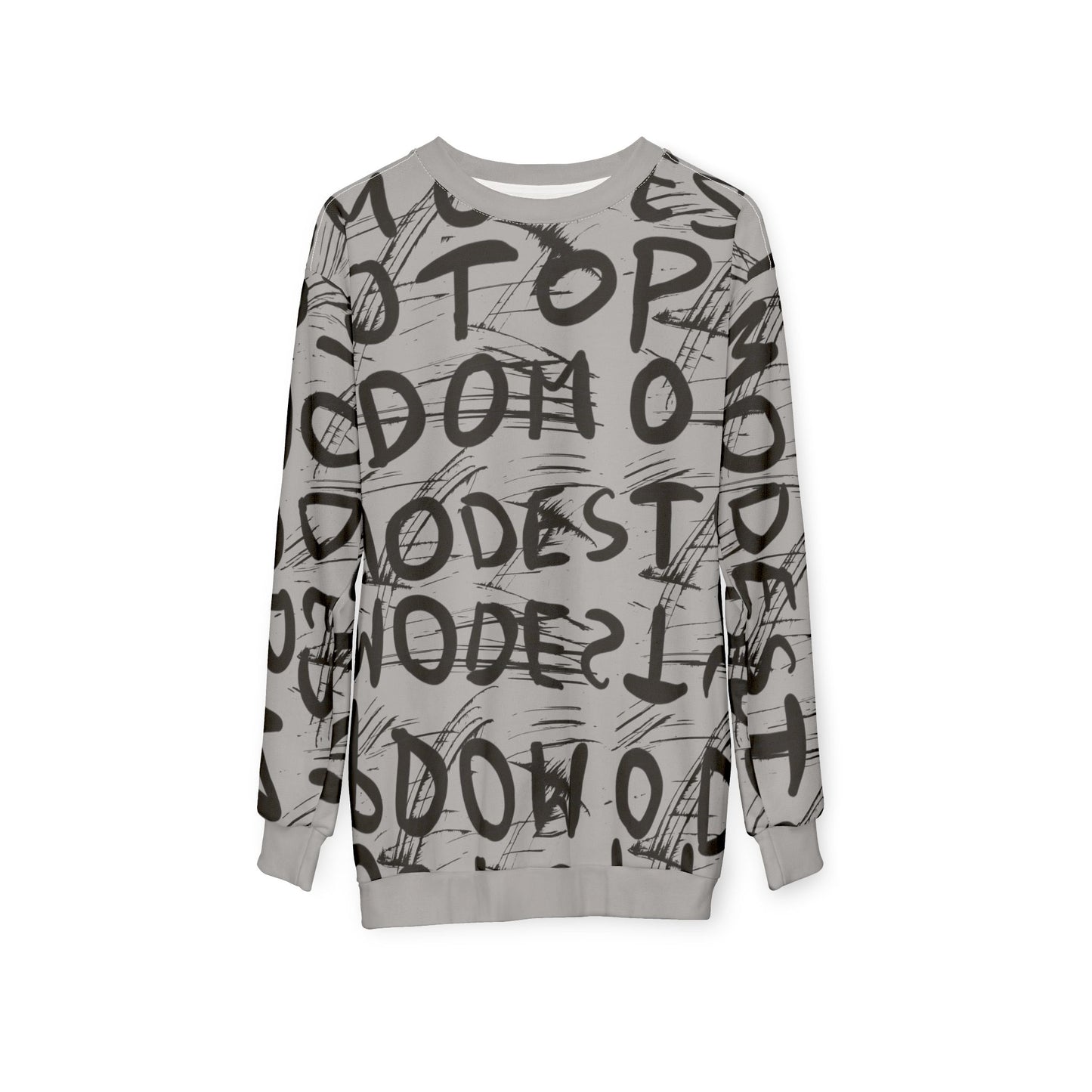 Top Modesty Level-Up Unisex Sweatshirt- Grey
