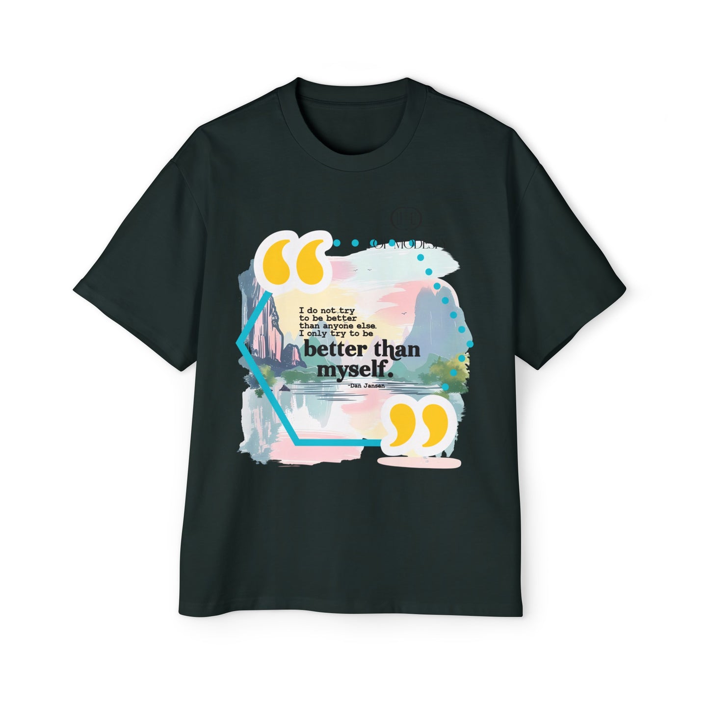 Top Modesty B.T.M (Better Than Myself) Men's Heavy Oversized Tee