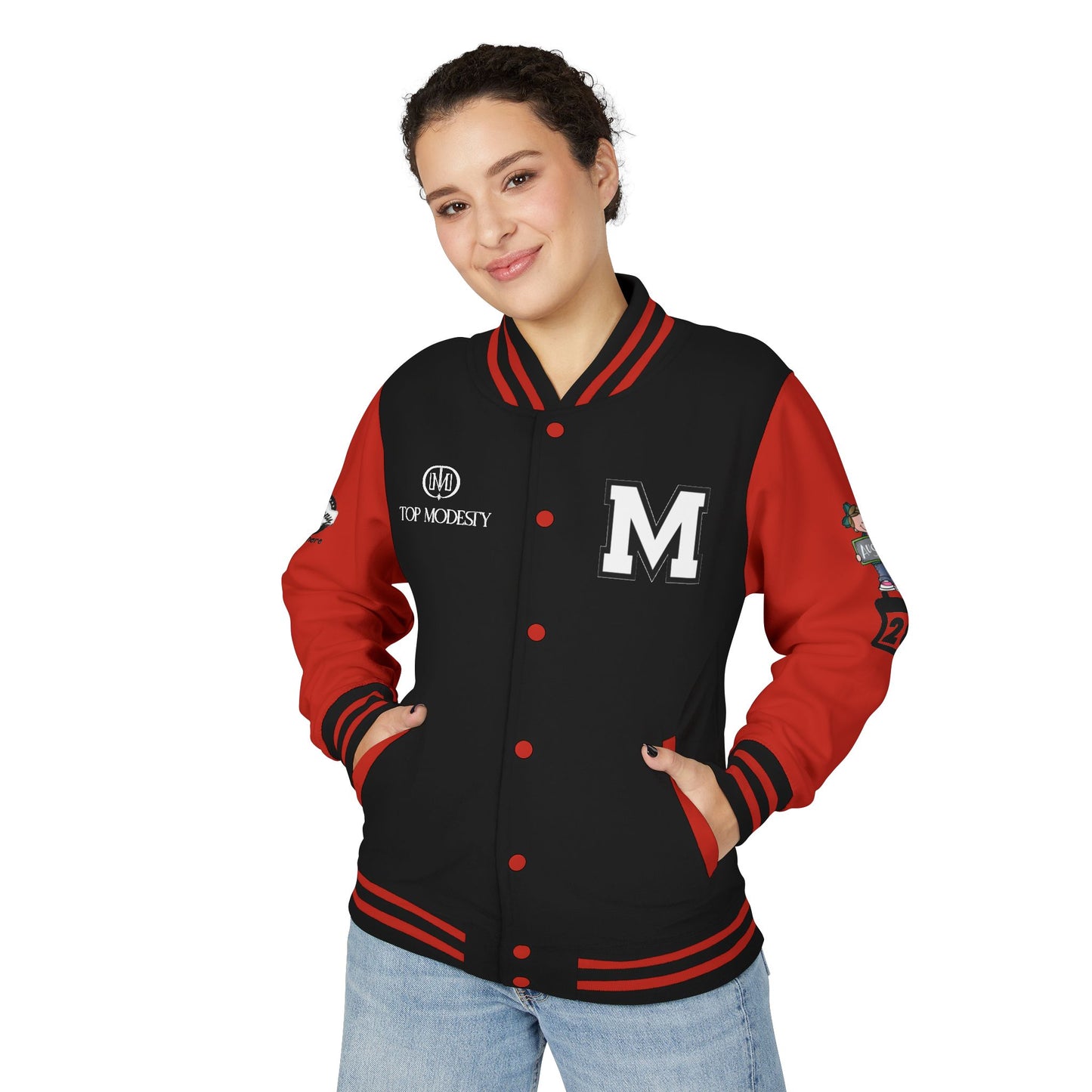 Top Modesty Trendy Unisex Heavyweight Letterman Jacket -