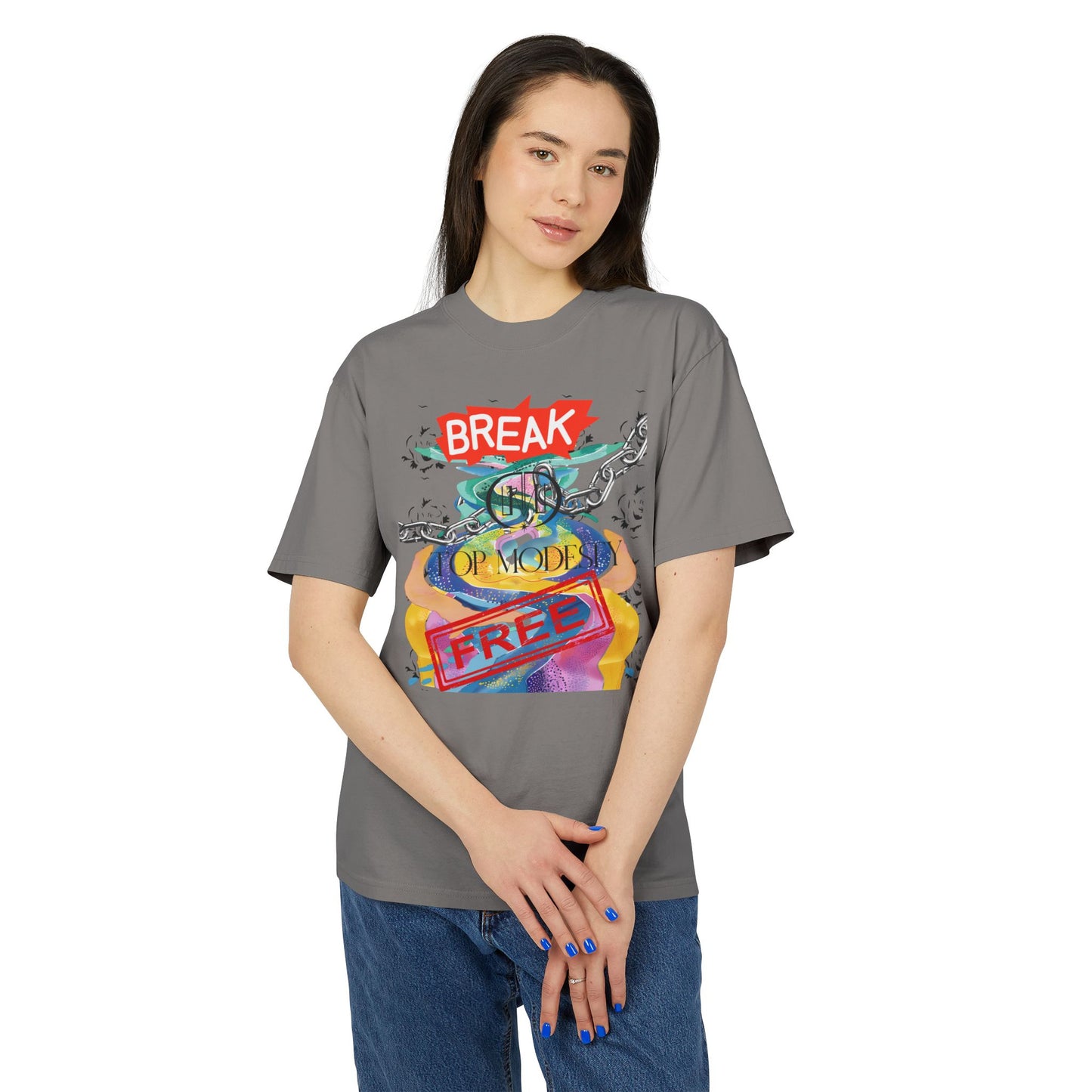 Top Modesty Break Free Unisex Heavy Faded Tee