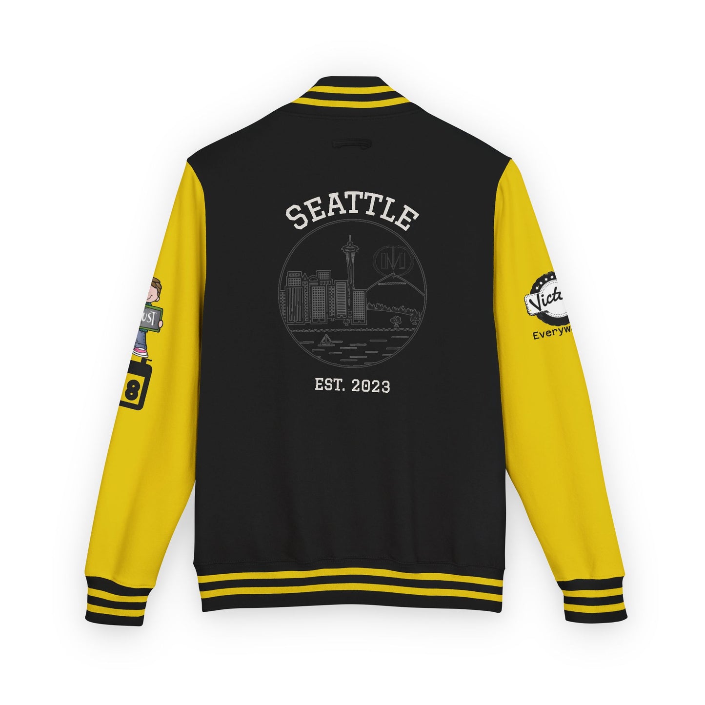 Top Modesty Trendy Unisex Heavyweight Letterman Jacket -