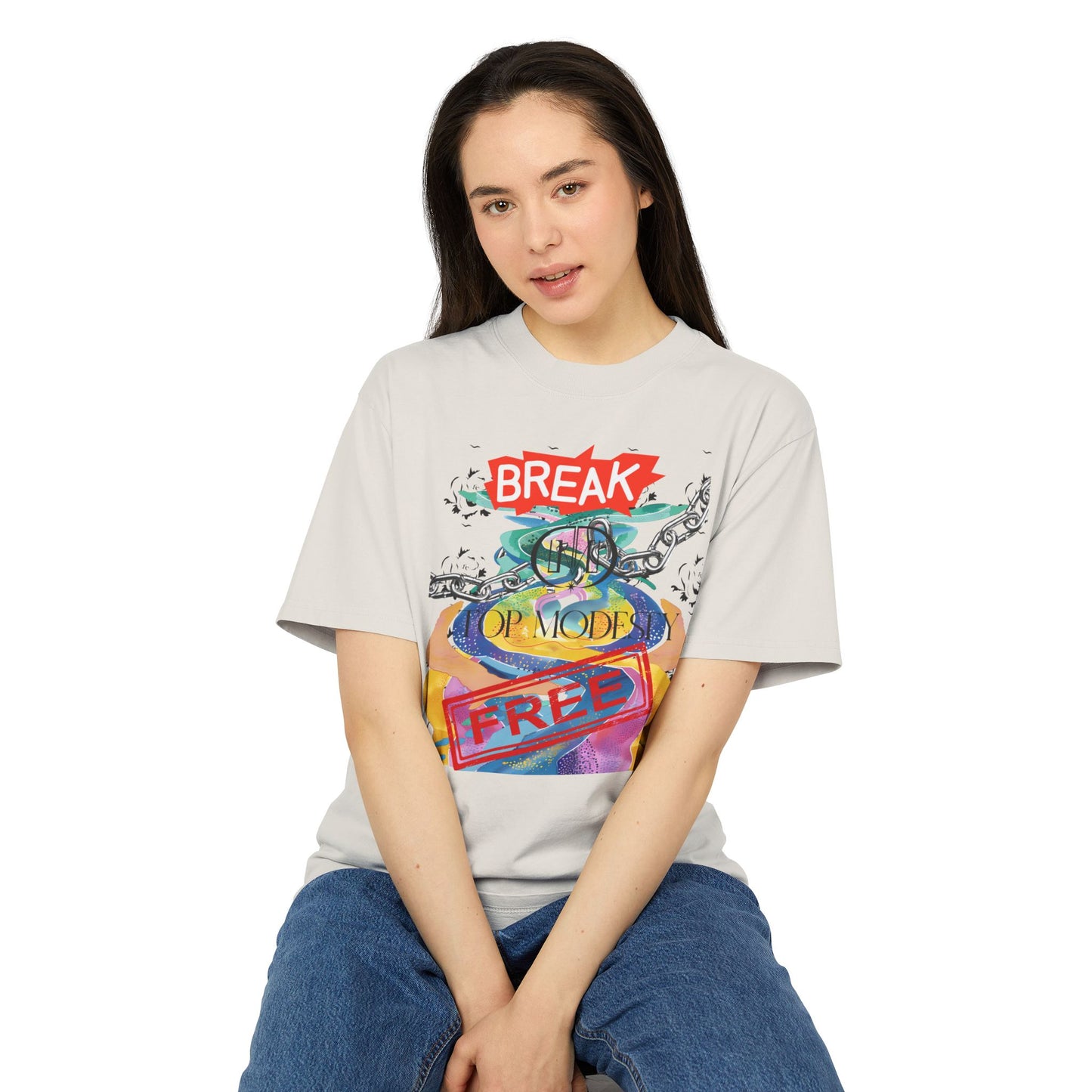 Top Modesty Break Free Unisex Heavy Faded Tee