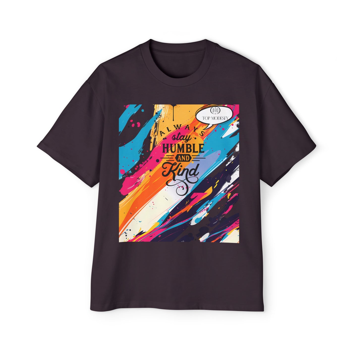Top Modesty A.S.H (Always Stay Humble) Men's Heavy Oversized Tee