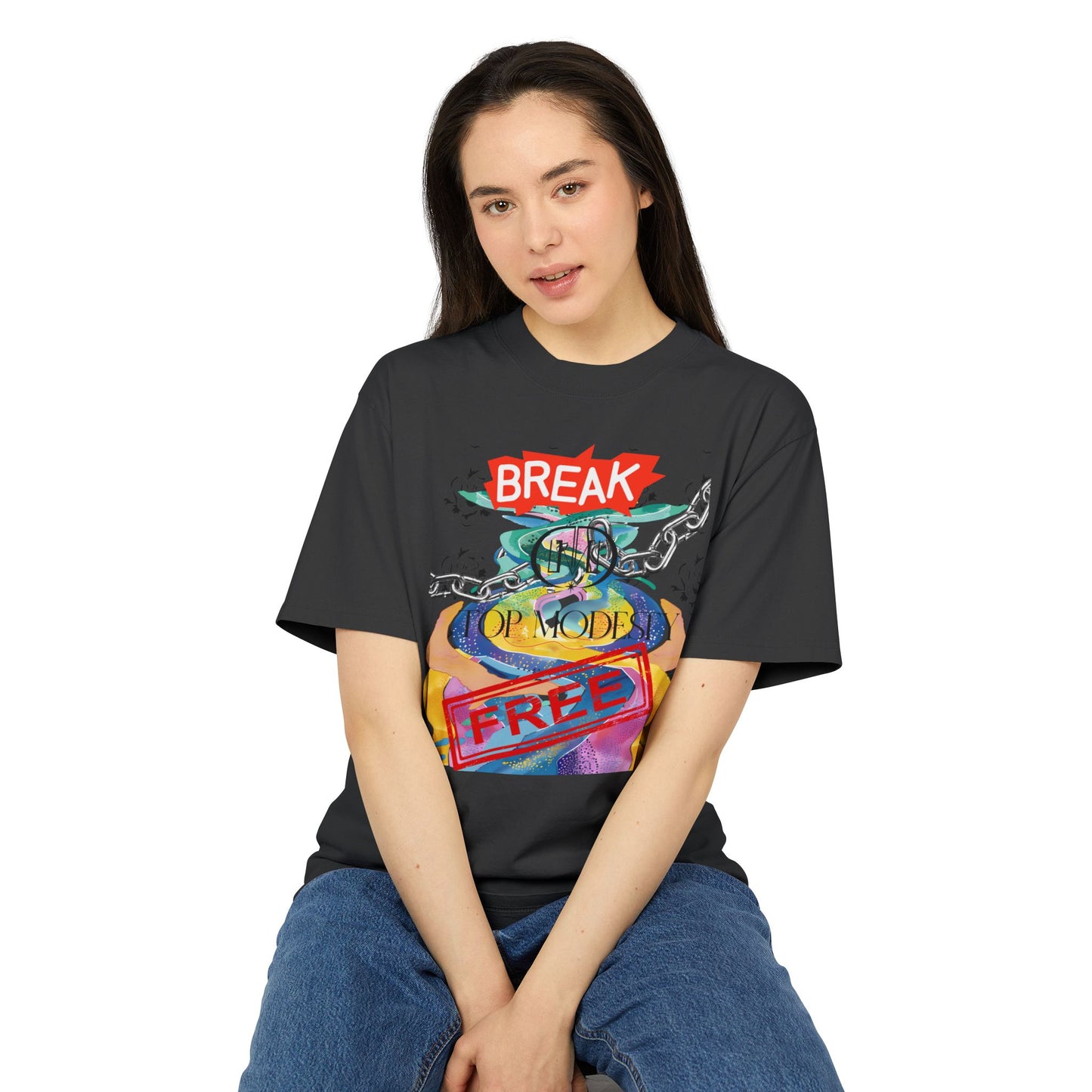 Top Modesty Break Free Unisex Heavy Faded Tee