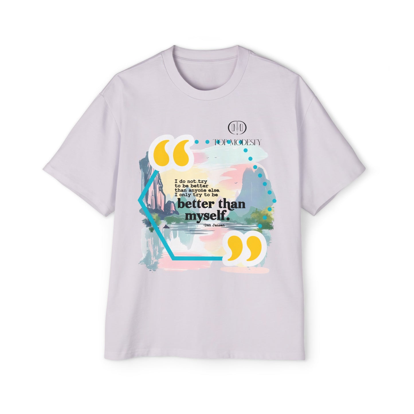 Top Modesty B.T.M (Better Than Myself) Men's Heavy Oversized Tee