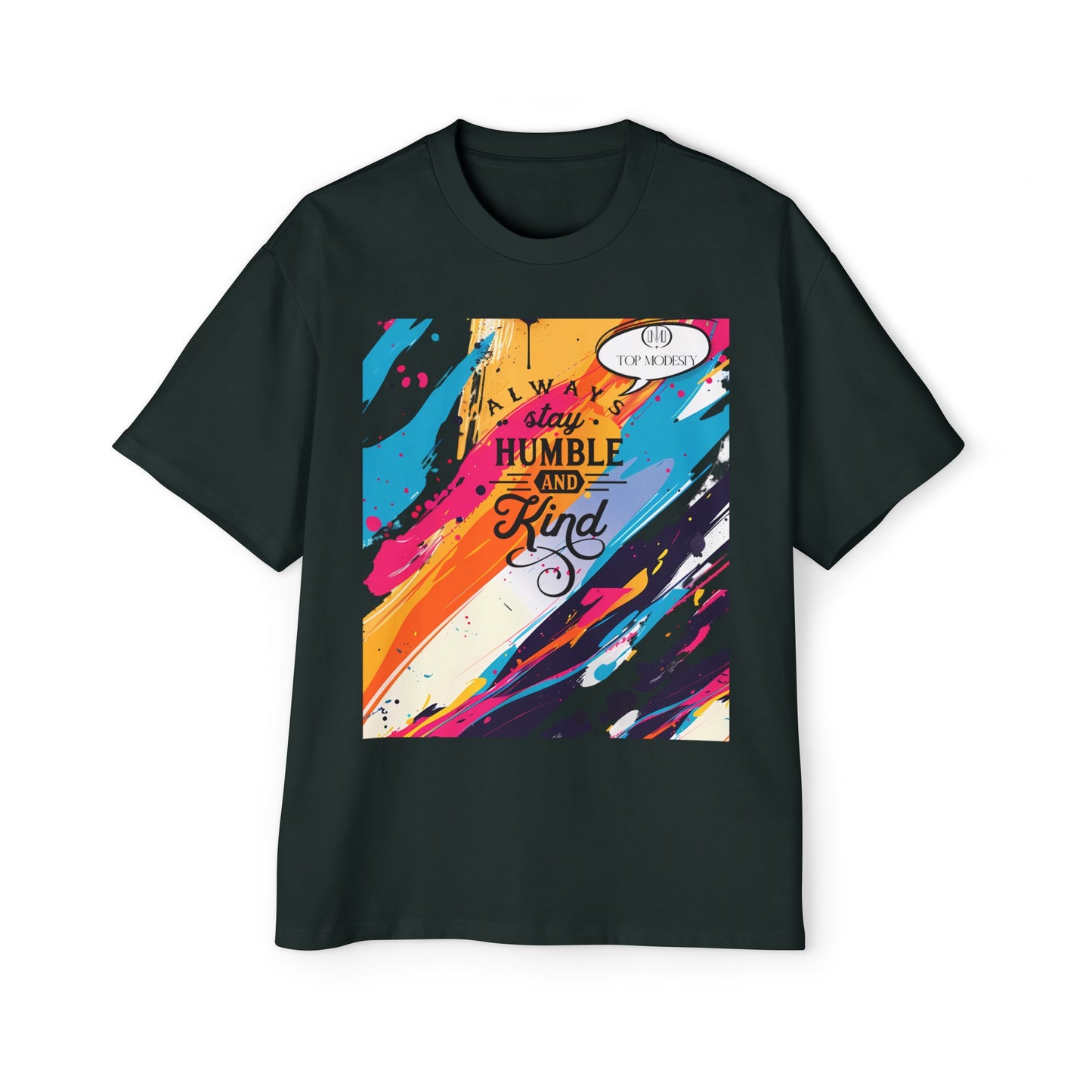 Top Modesty A.S.H (Always Stay Humble) Men's Heavy Oversized Tee