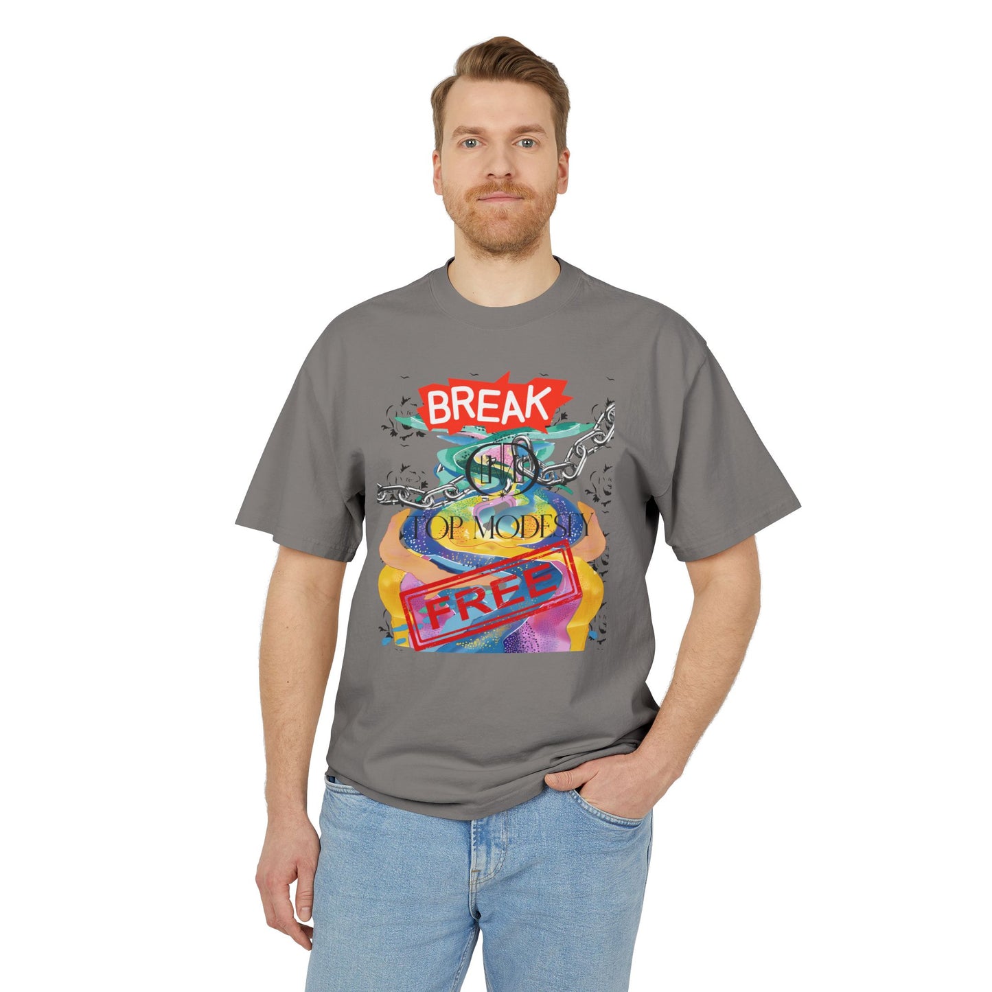 Top Modesty Break Free Unisex Heavy Faded Tee