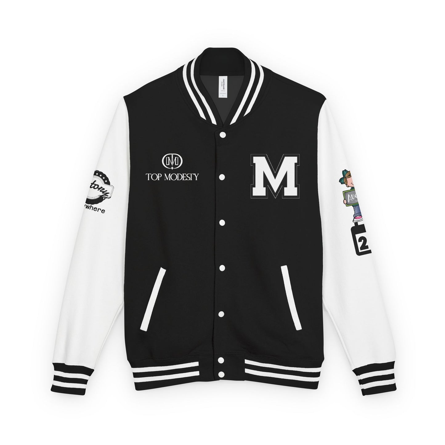 Top Modesty Trendy Unisex Heavyweight Letterman Jacket -