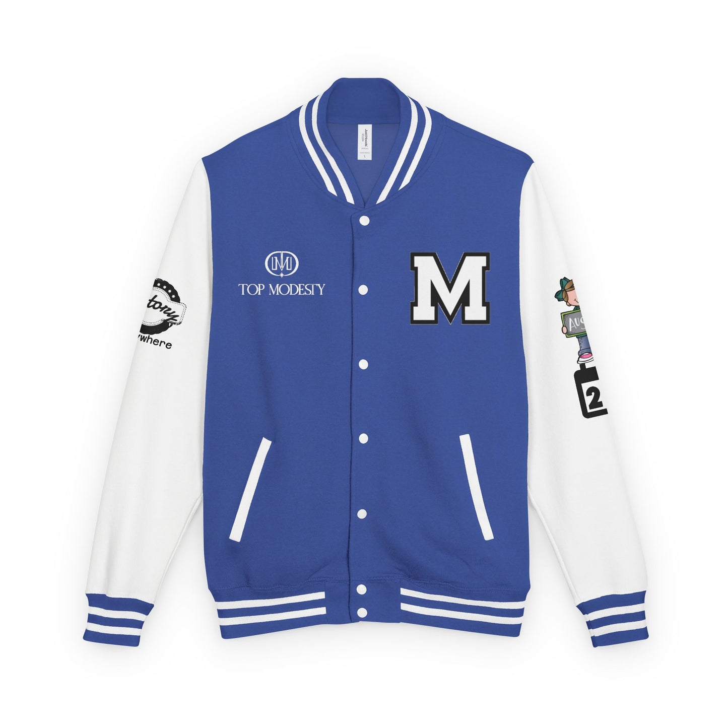Top Modesty Trendy Unisex Heavyweight Letterman Jacket -