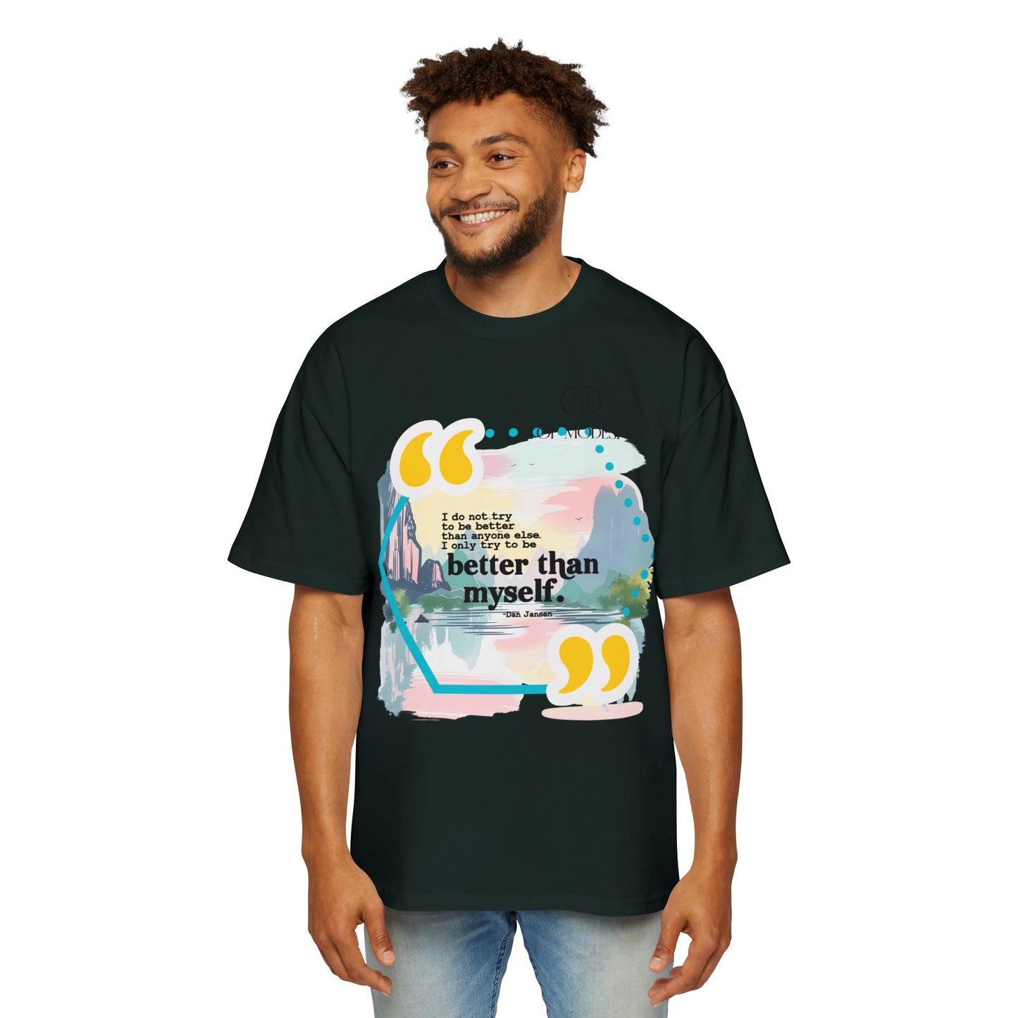 Top Modesty B.T.M (Better Than Myself) Men's Heavy Oversized Tee