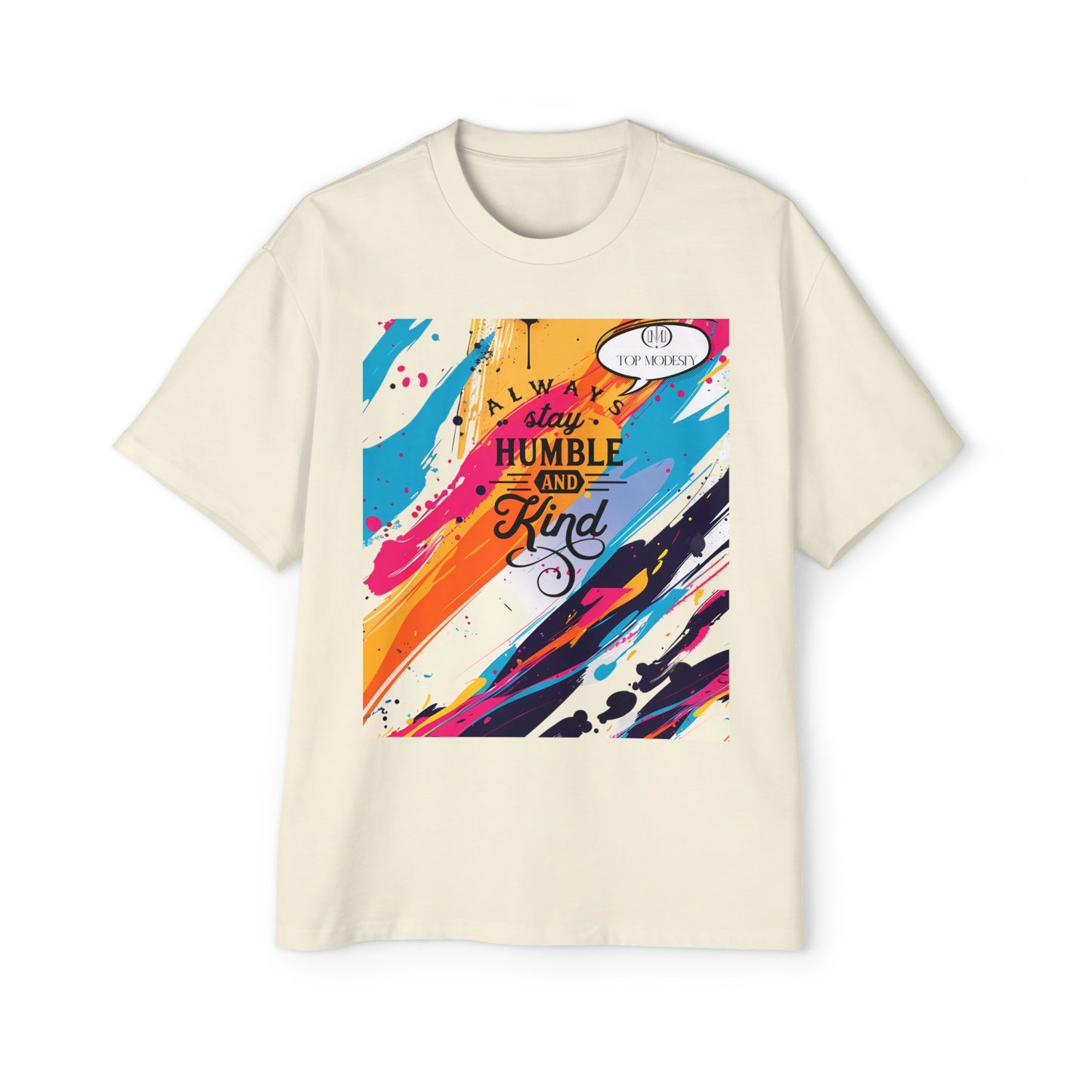 Top Modesty A.S.H (Always Stay Humble) Men's Heavy Oversized Tee