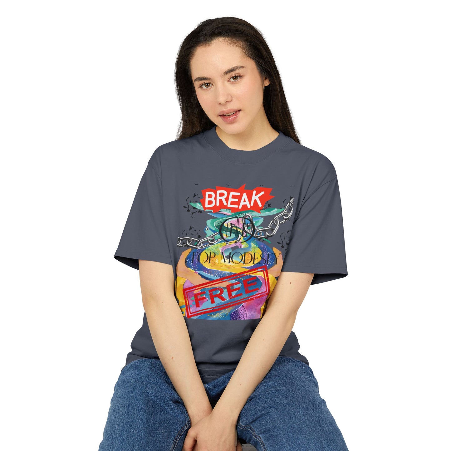 Top Modesty Break Free Unisex Heavy Faded Tee