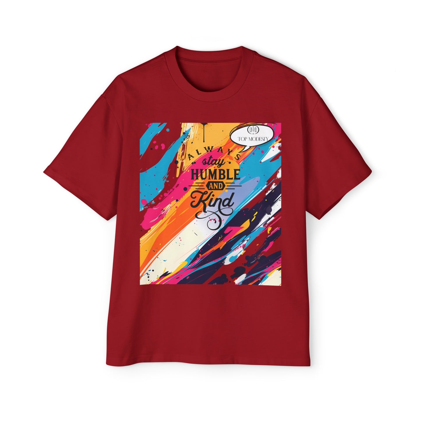 Top Modesty A.S.H (Always Stay Humble) Men's Heavy Oversized Tee