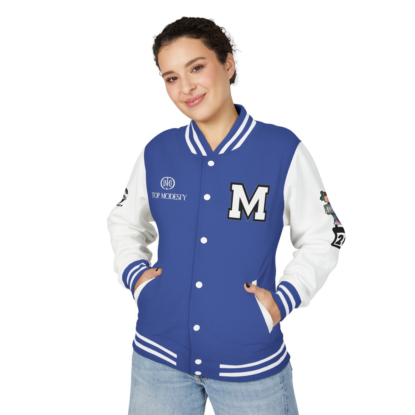 Top Modesty Trendy Unisex Heavyweight Letterman Jacket -