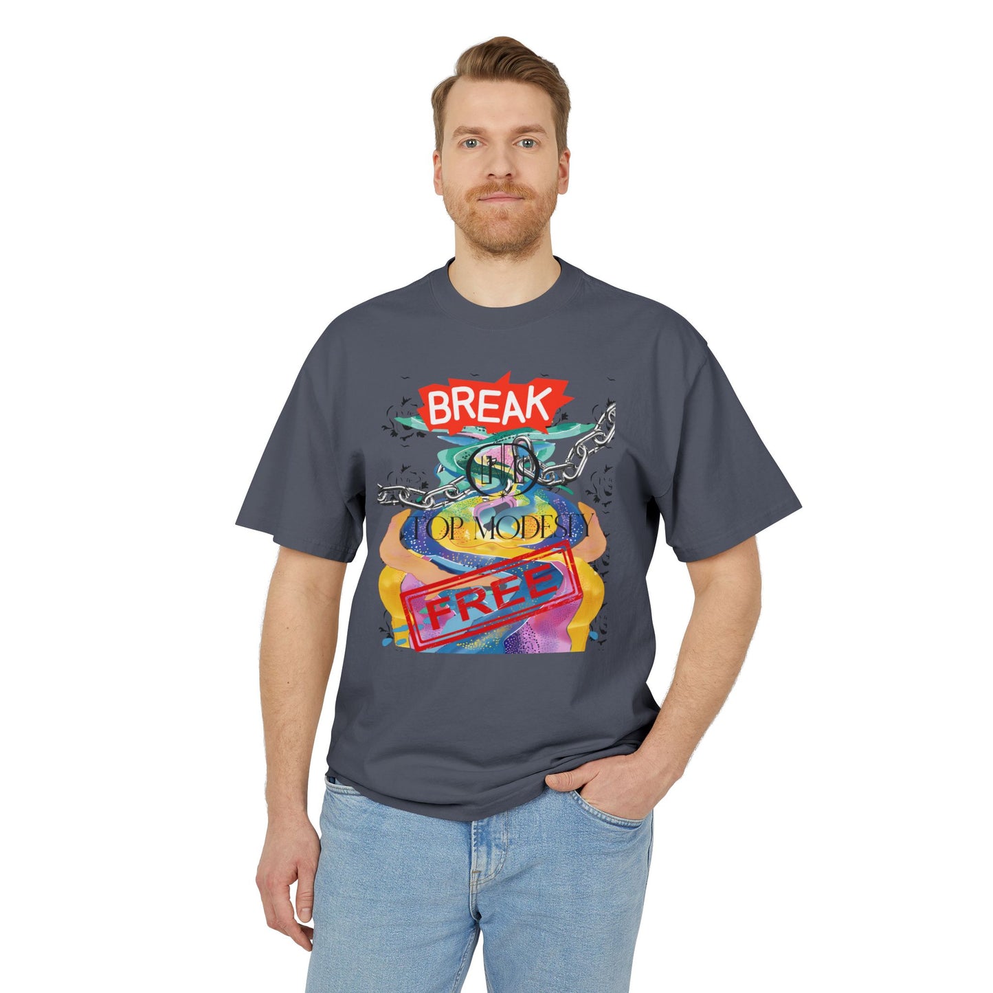 Top Modesty Break Free Unisex Heavy Faded Tee