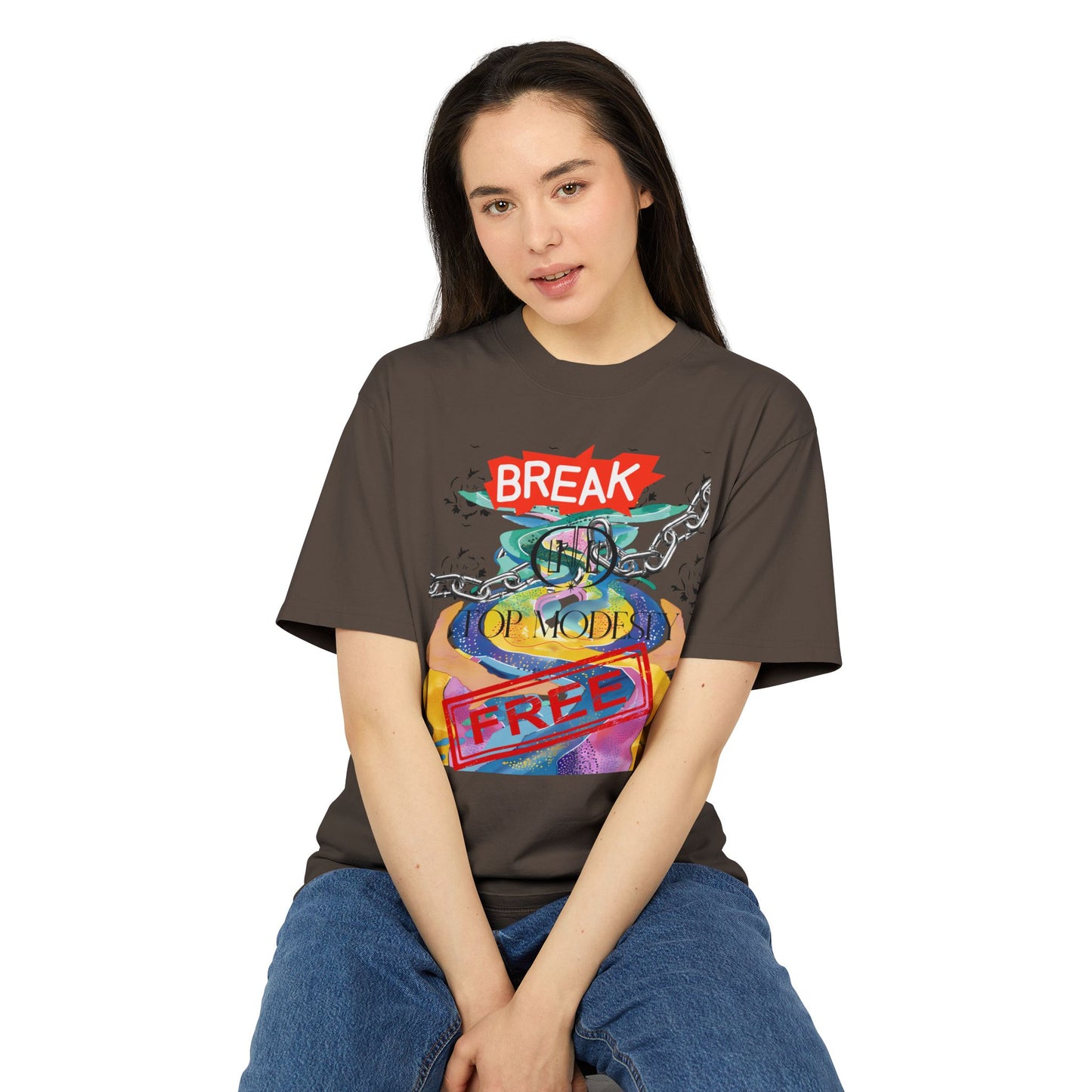 Top Modesty Break Free Unisex Heavy Faded Tee
