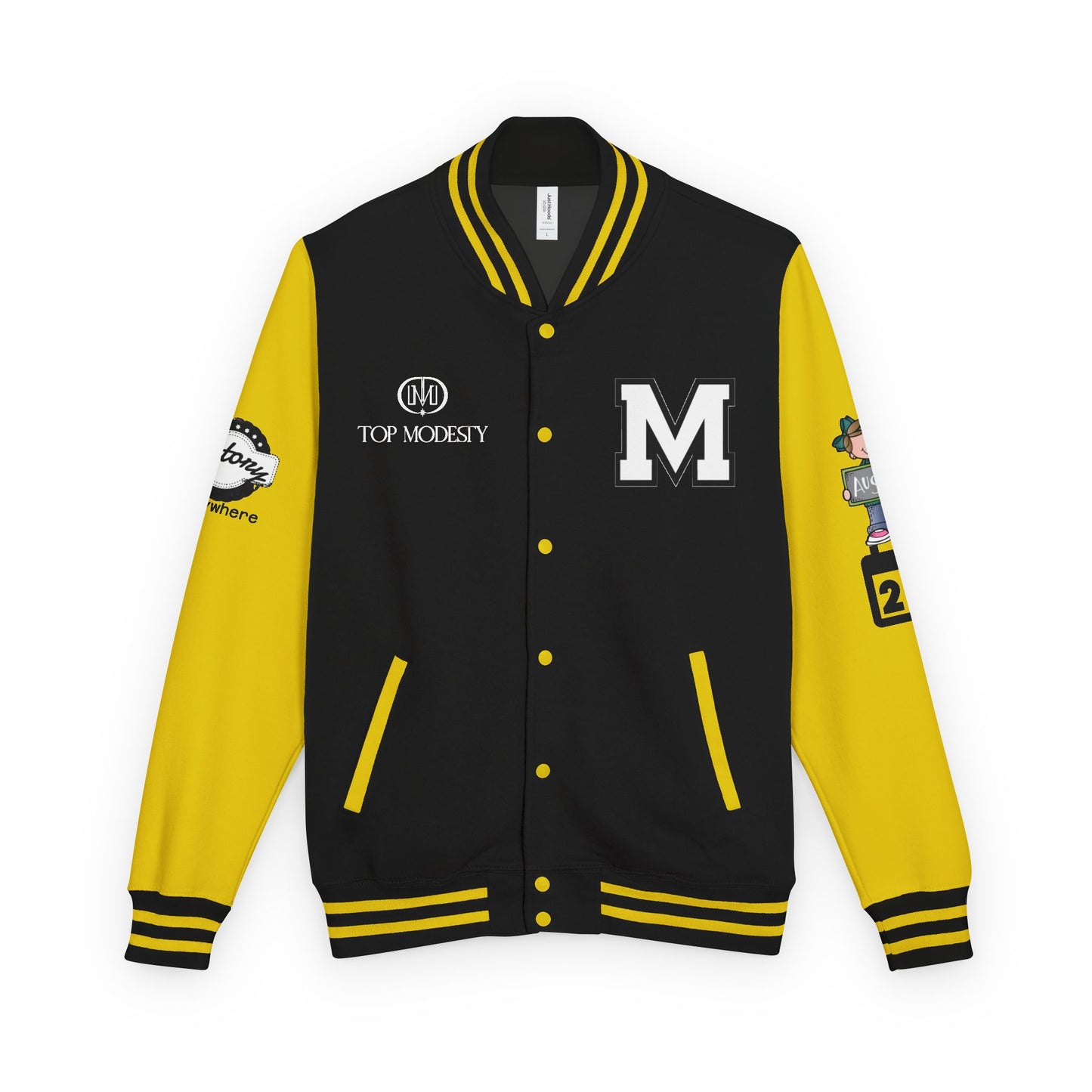Top Modesty Trendy Unisex Heavyweight Letterman Jacket -