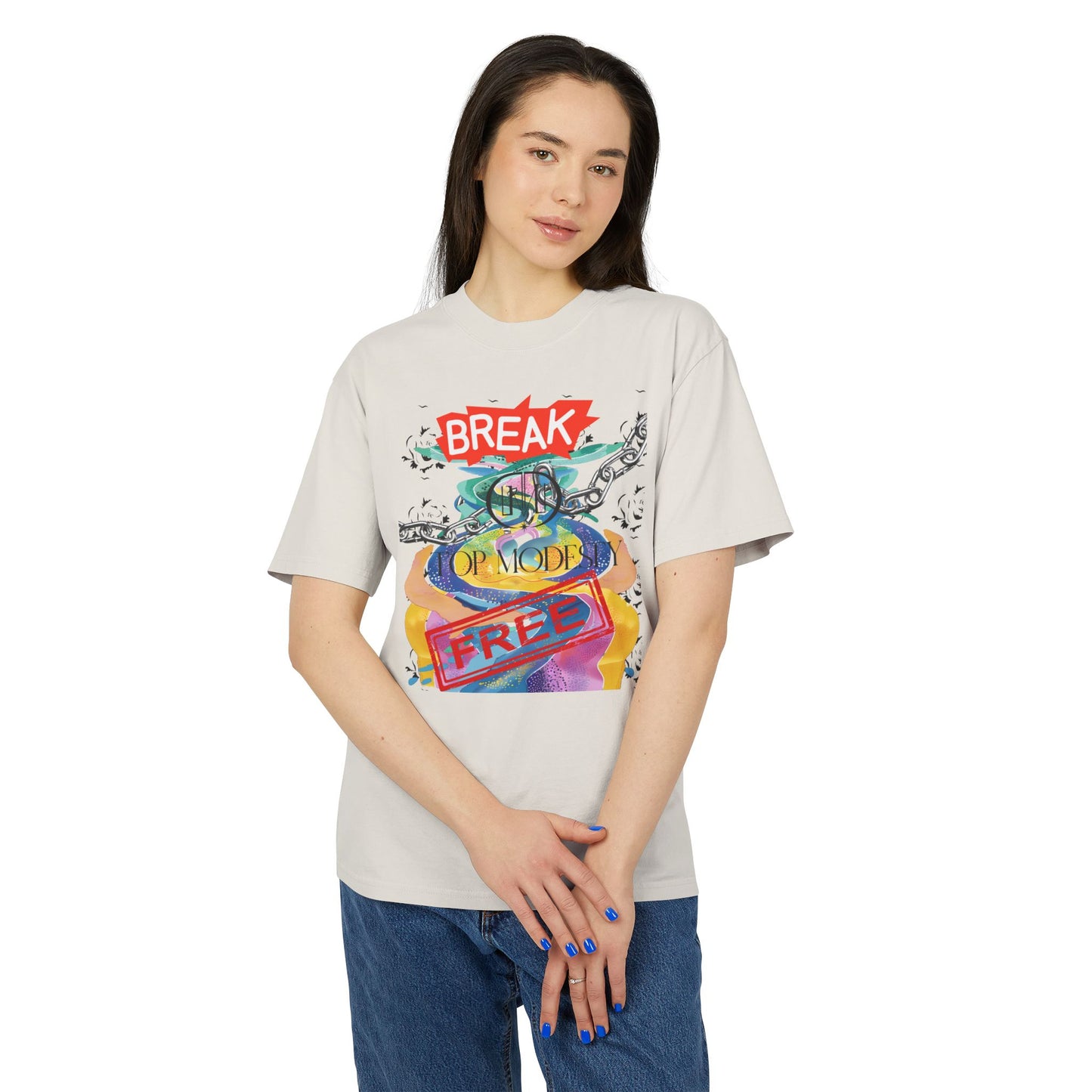 Top Modesty Break Free Unisex Heavy Faded Tee