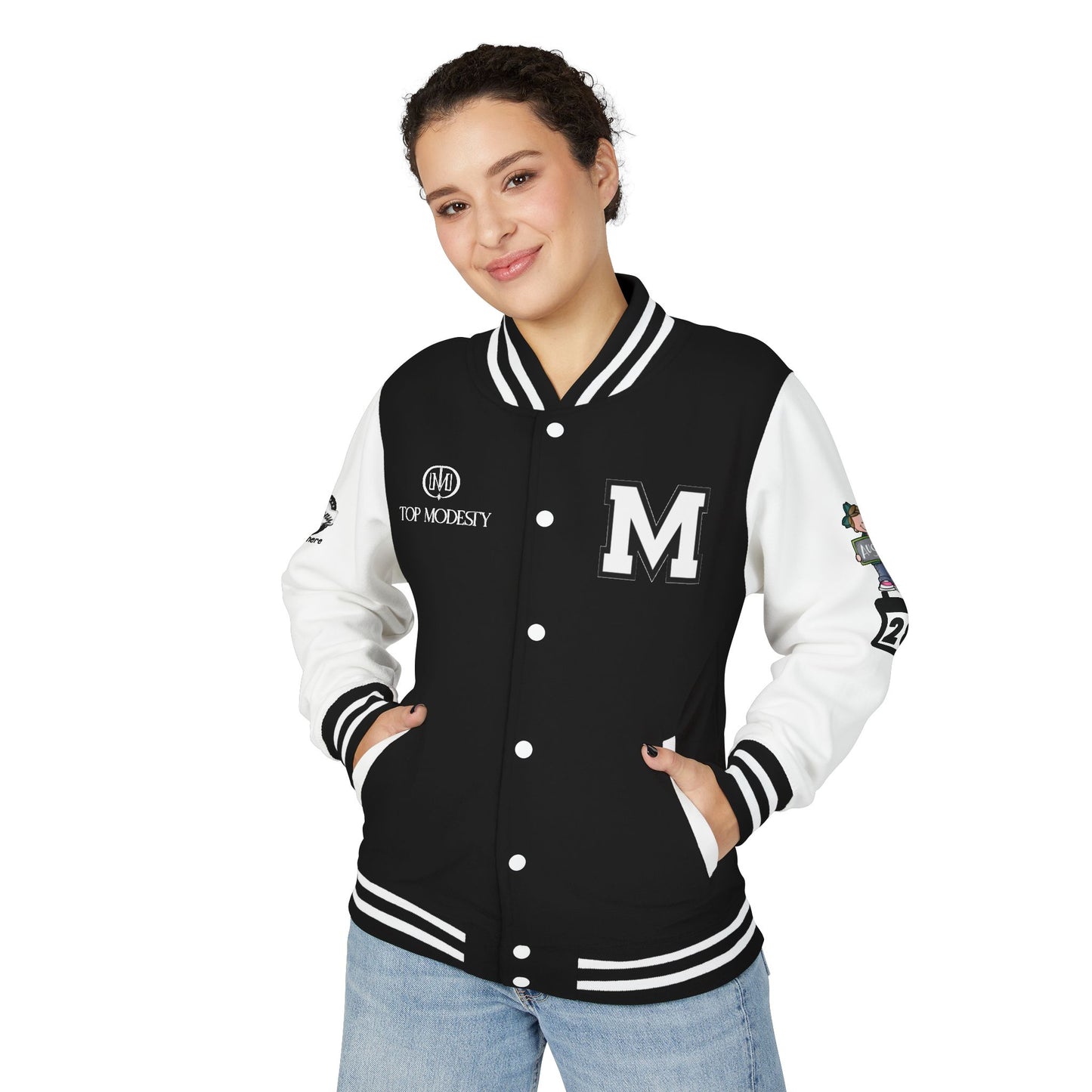 Top Modesty Trendy Unisex Heavyweight Letterman Jacket -