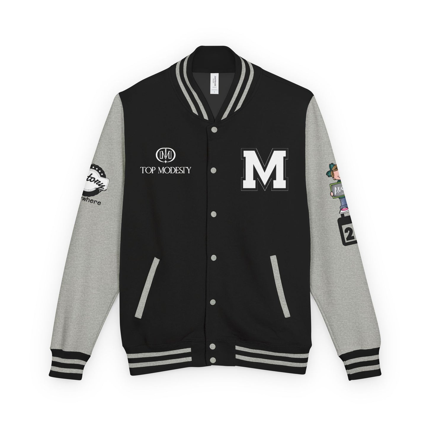 Top Modesty Trendy Unisex Heavyweight Letterman Jacket -