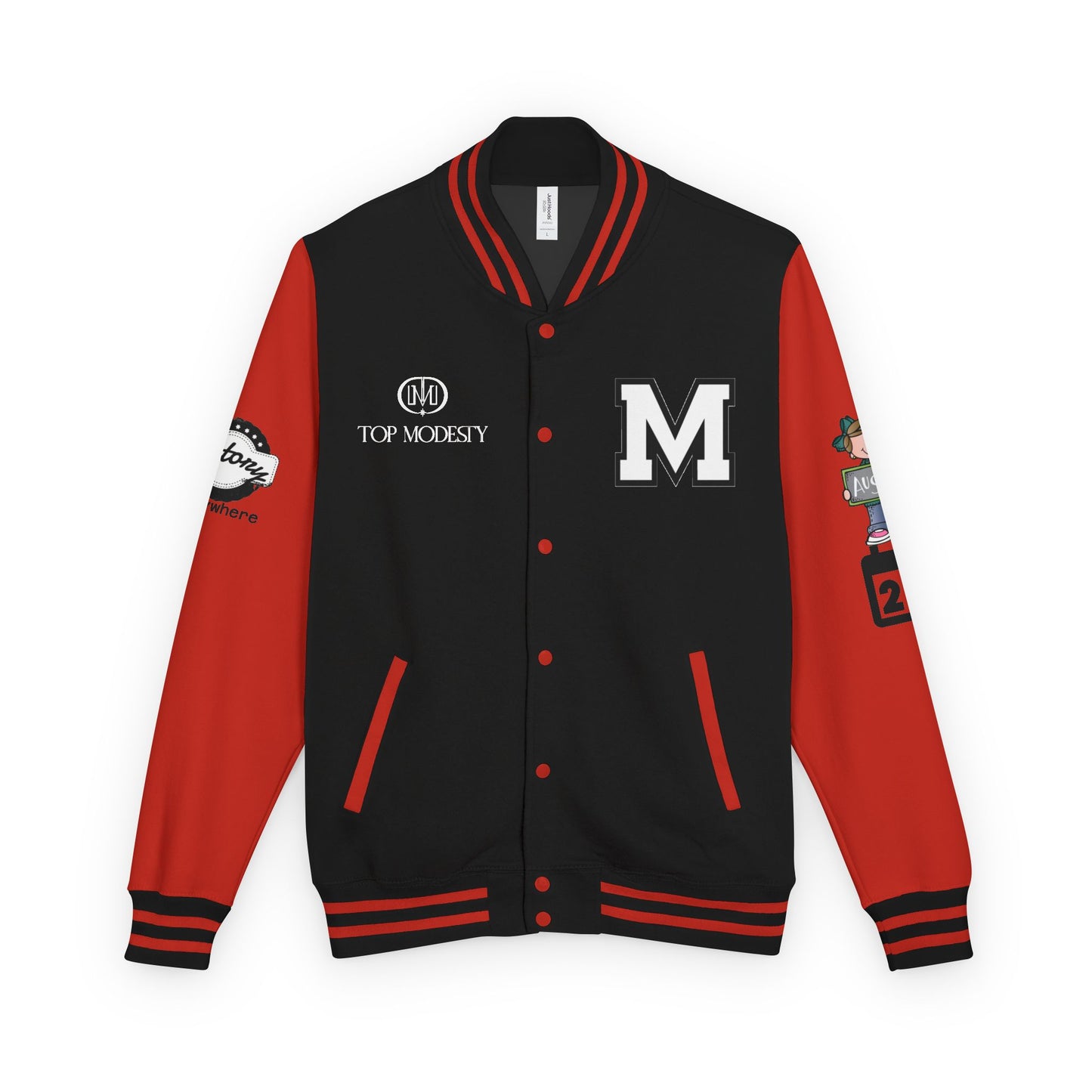Top Modesty Trendy Unisex Heavyweight Letterman Jacket -