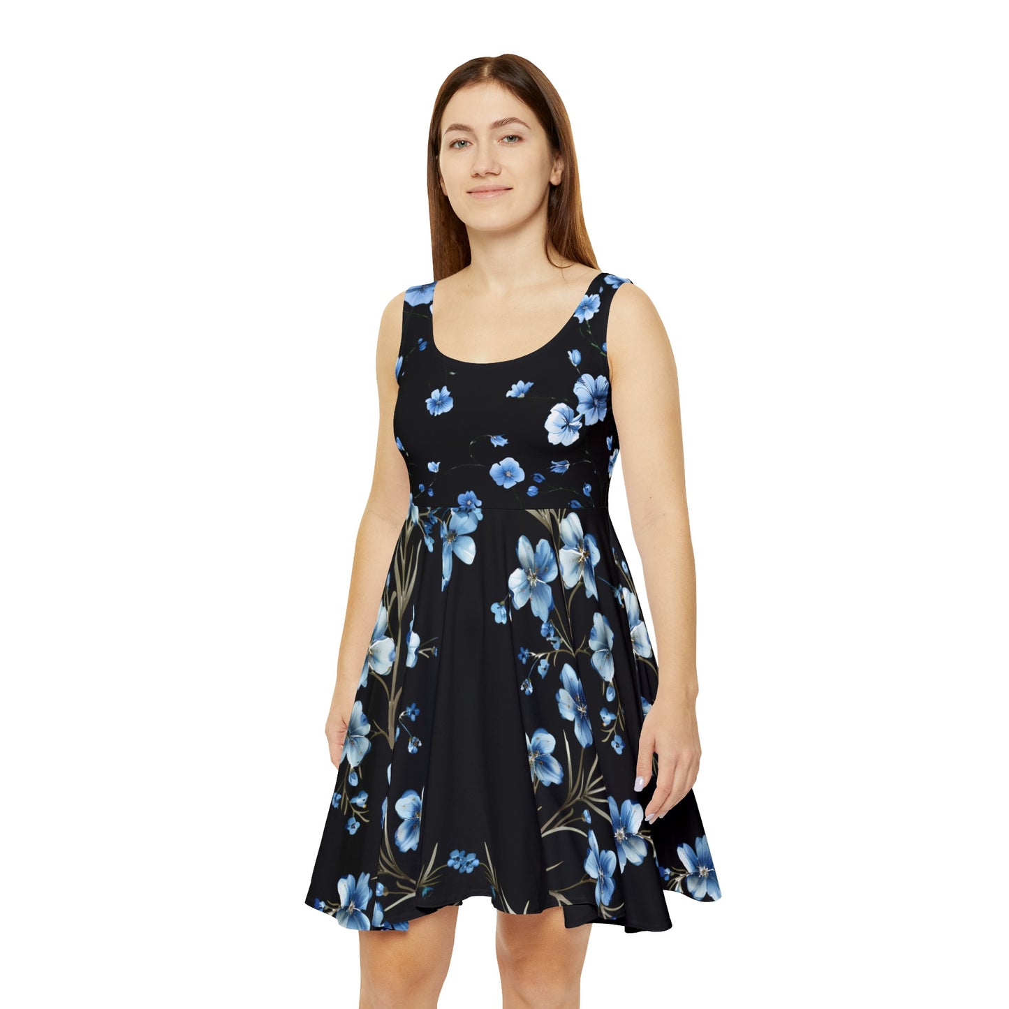 Top Modesty Elegant Women's Skater Dress (black)