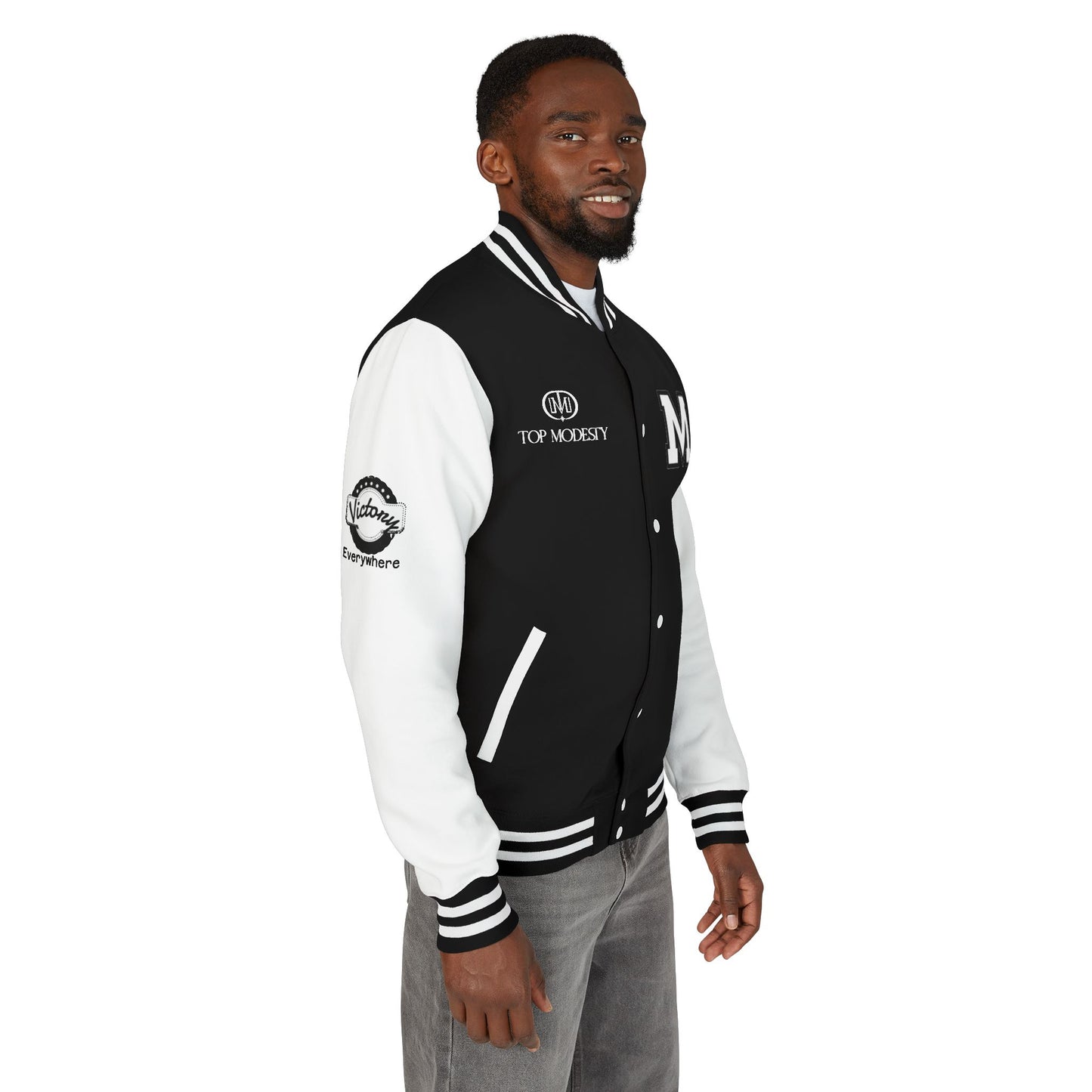Top Modesty Trendy Unisex Heavyweight Letterman Jacket -