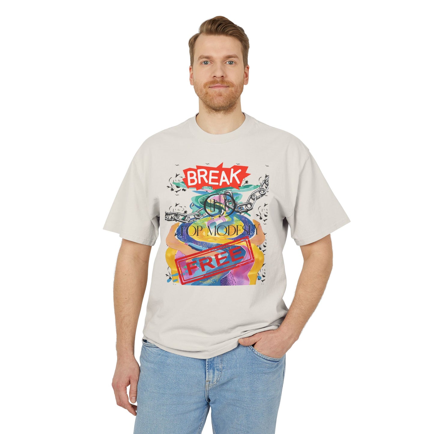 Top Modesty Break Free Unisex Heavy Faded Tee