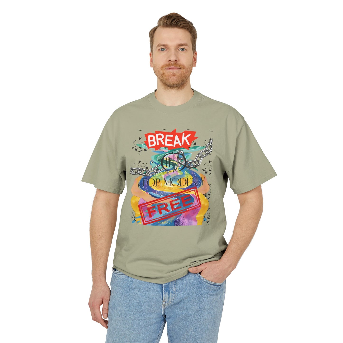 Top Modesty Break Free Unisex Heavy Faded Tee