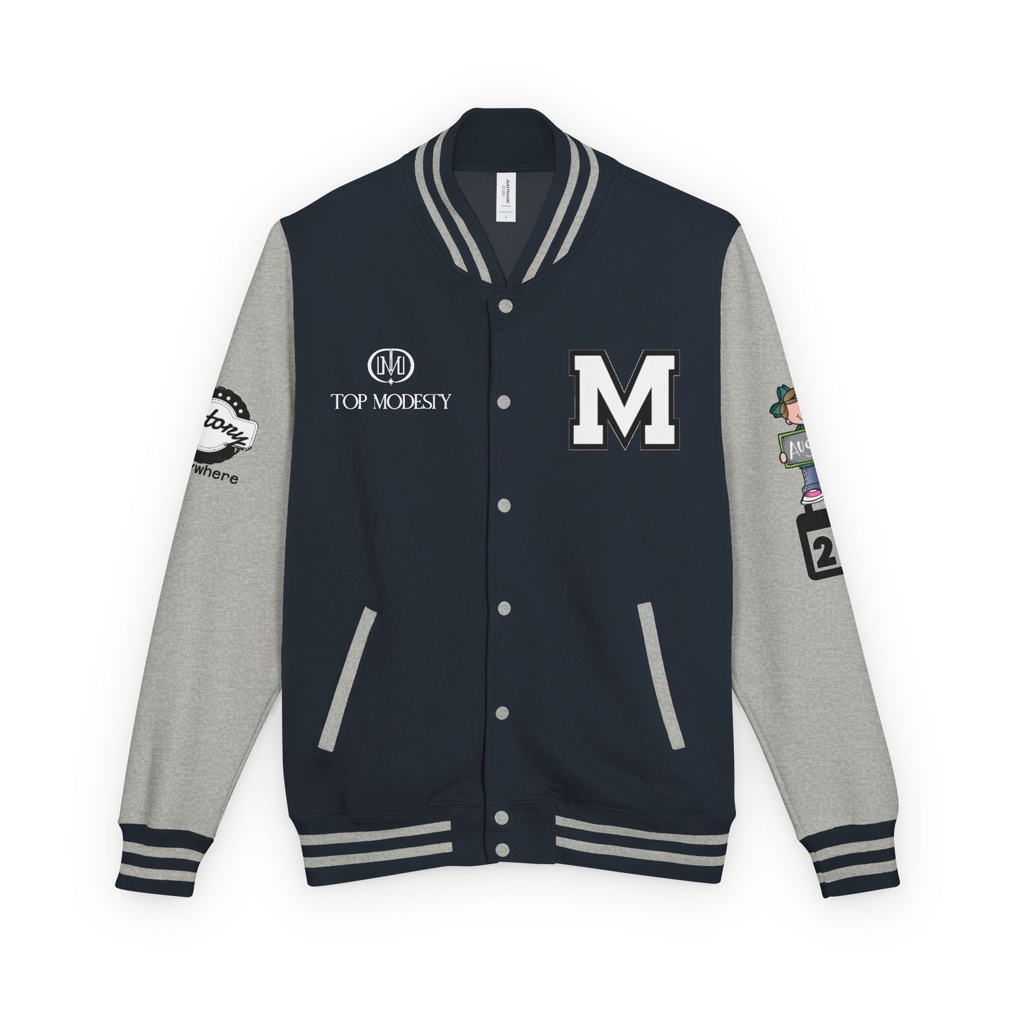 Top Modesty Trendy Unisex Heavyweight Letterman Jacket -