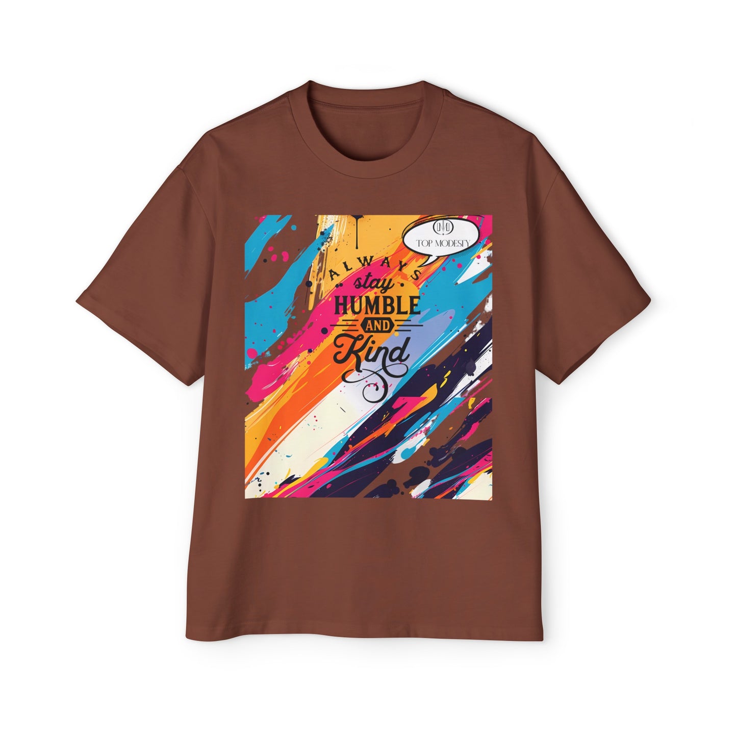 Top Modesty A.S.H (Always Stay Humble) Men's Heavy Oversized Tee