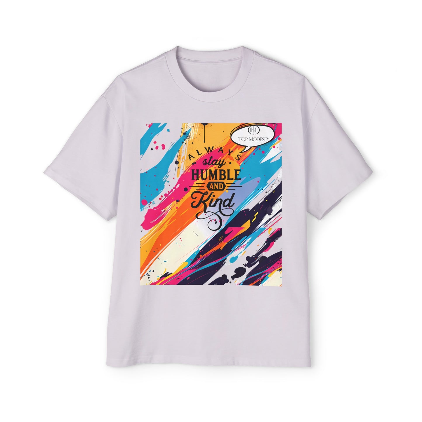 Top Modesty A.S.H (Always Stay Humble) Men's Heavy Oversized Tee