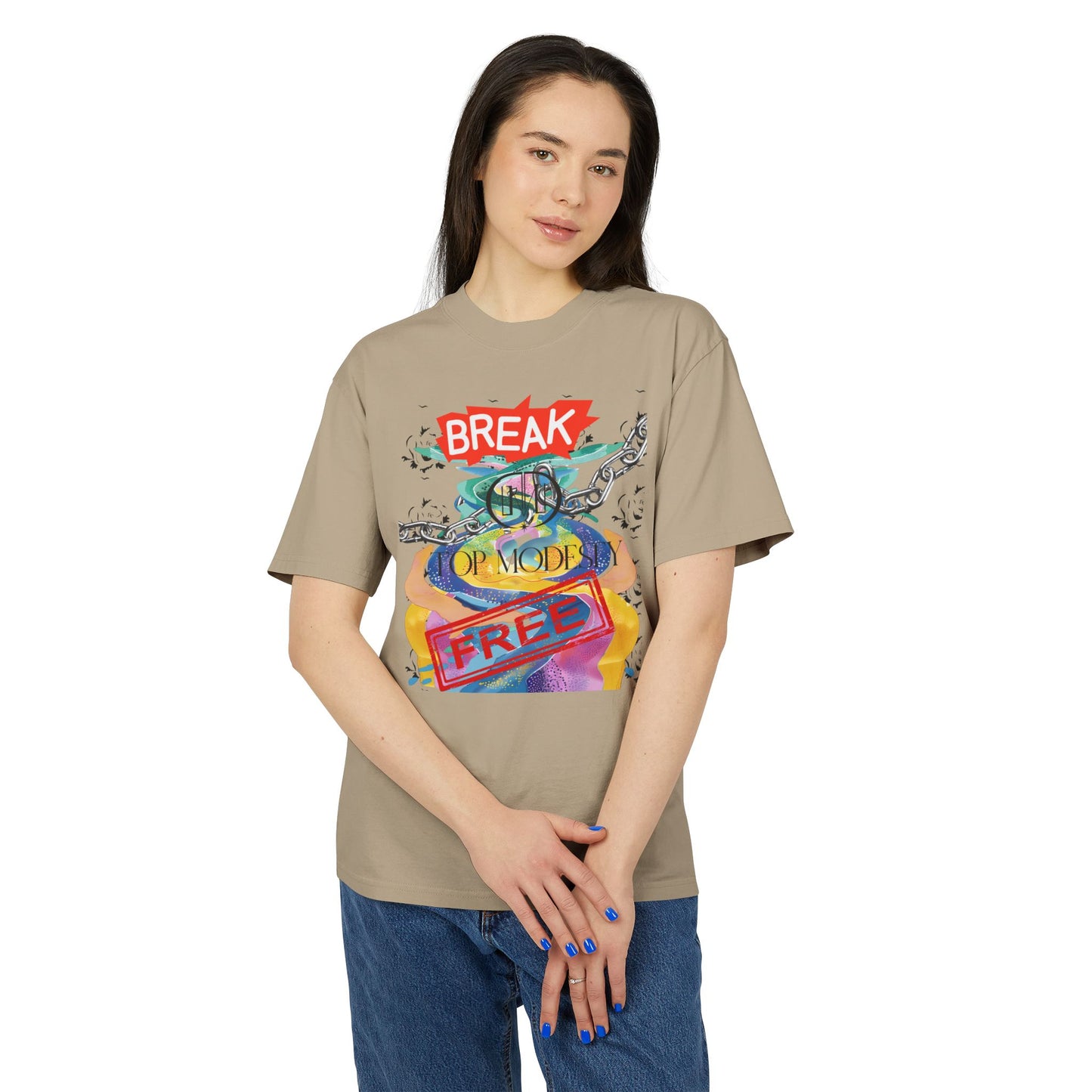 Top Modesty Break Free Unisex Heavy Faded Tee