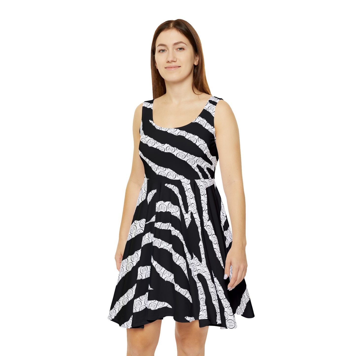 Top Modesty Bea Women's Skater Dress (White)