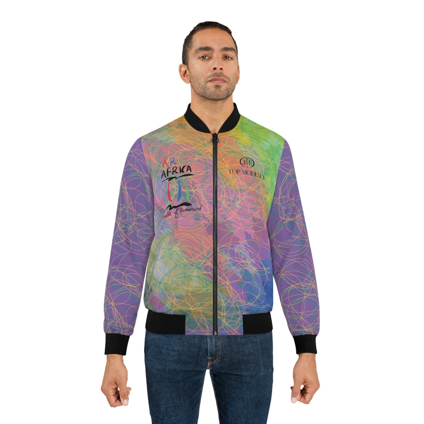 Top Modesty Art Africa Men's Bomber Jacket