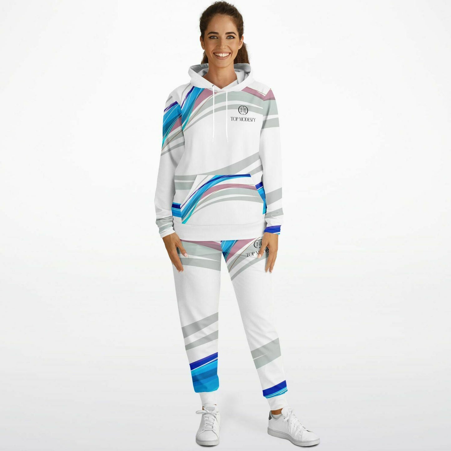 Top Modesty - Primo Fashion Hoodie & Jogger - White