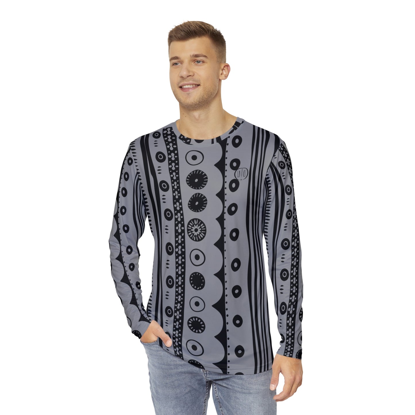 Top Modesty Men's Kenny Long Sleeve Shirt (Gray)