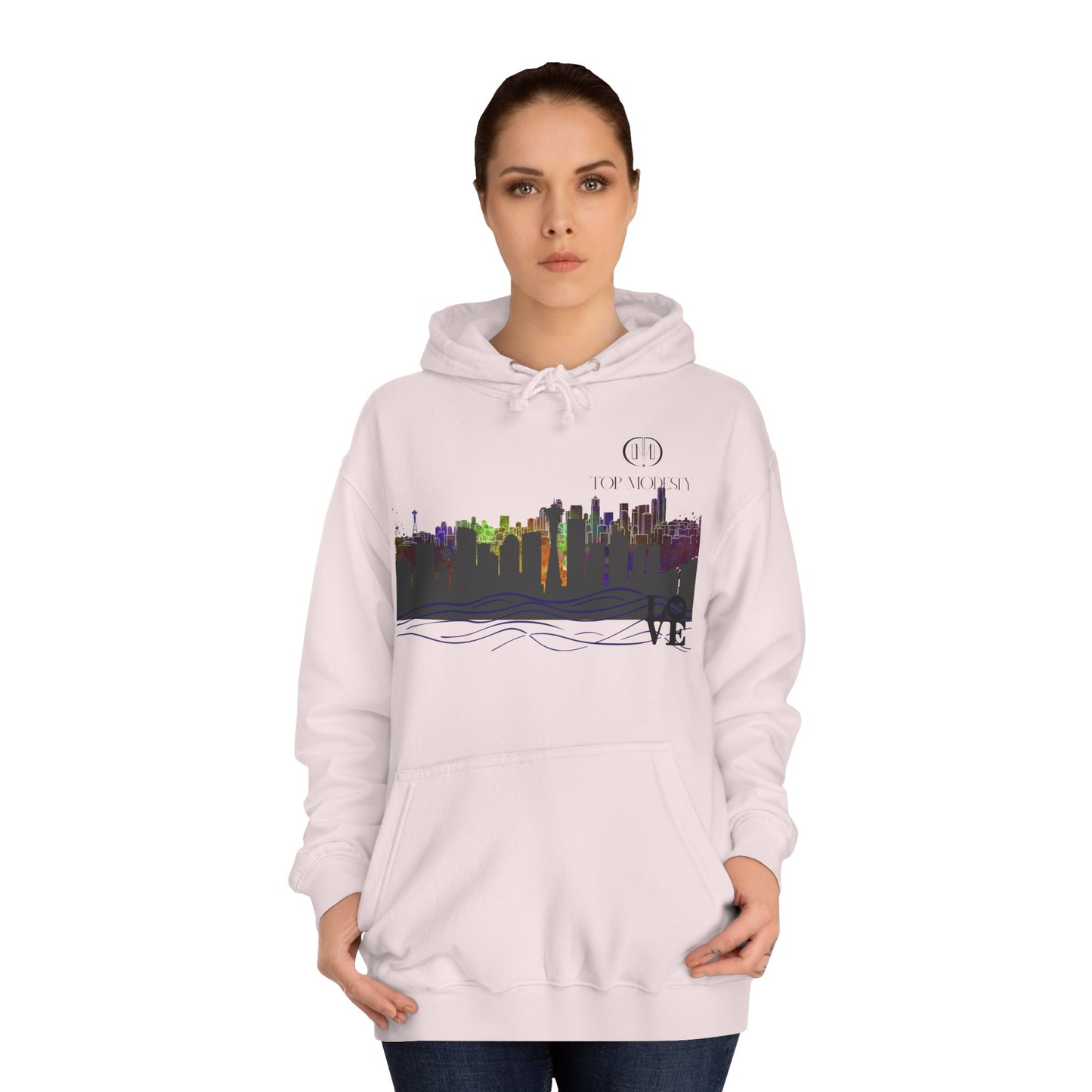 Top Modesty Rain City “Seattle” College Hoodie