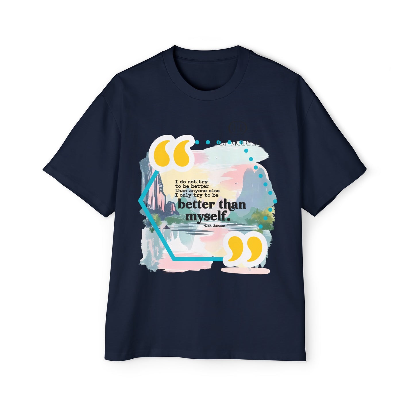 Top Modesty B.T.M (Better Than Myself) Men's Heavy Oversized Tee