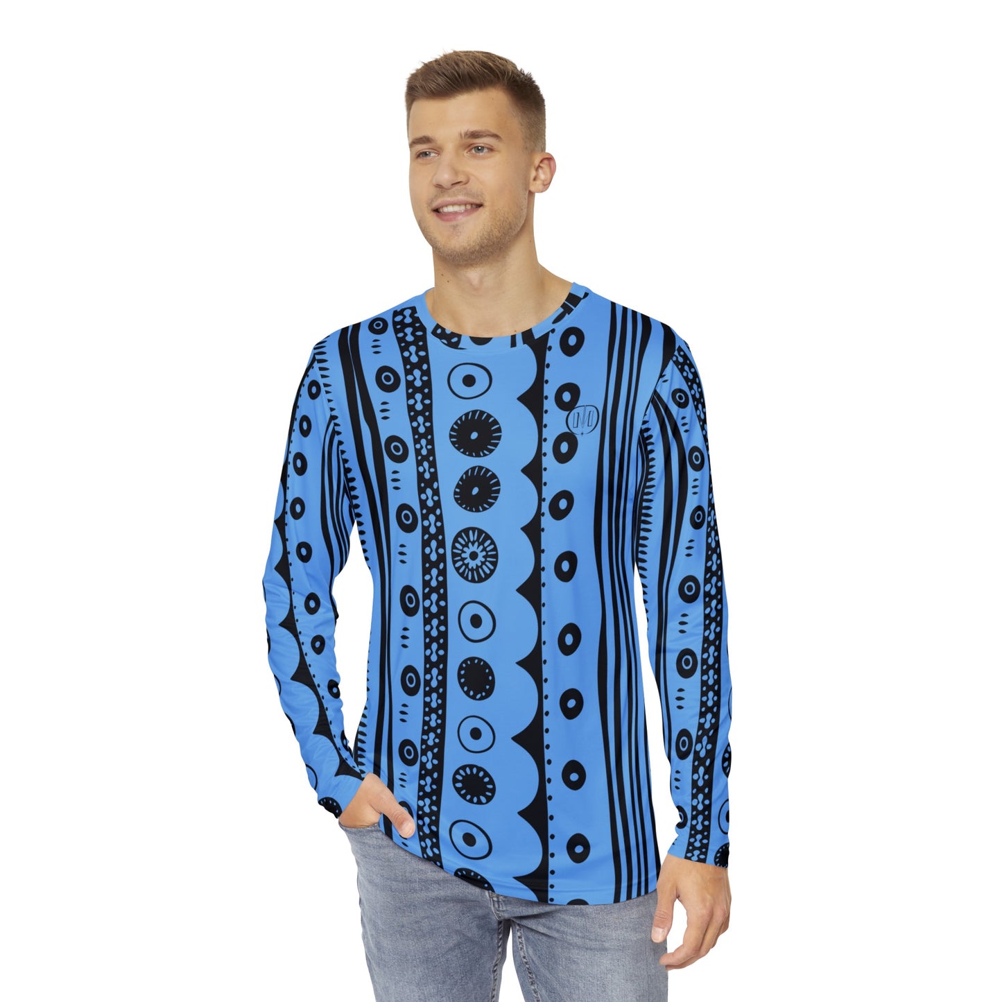 Top Modesty Men's Kenny Long Sleeve Shirt (Blue)