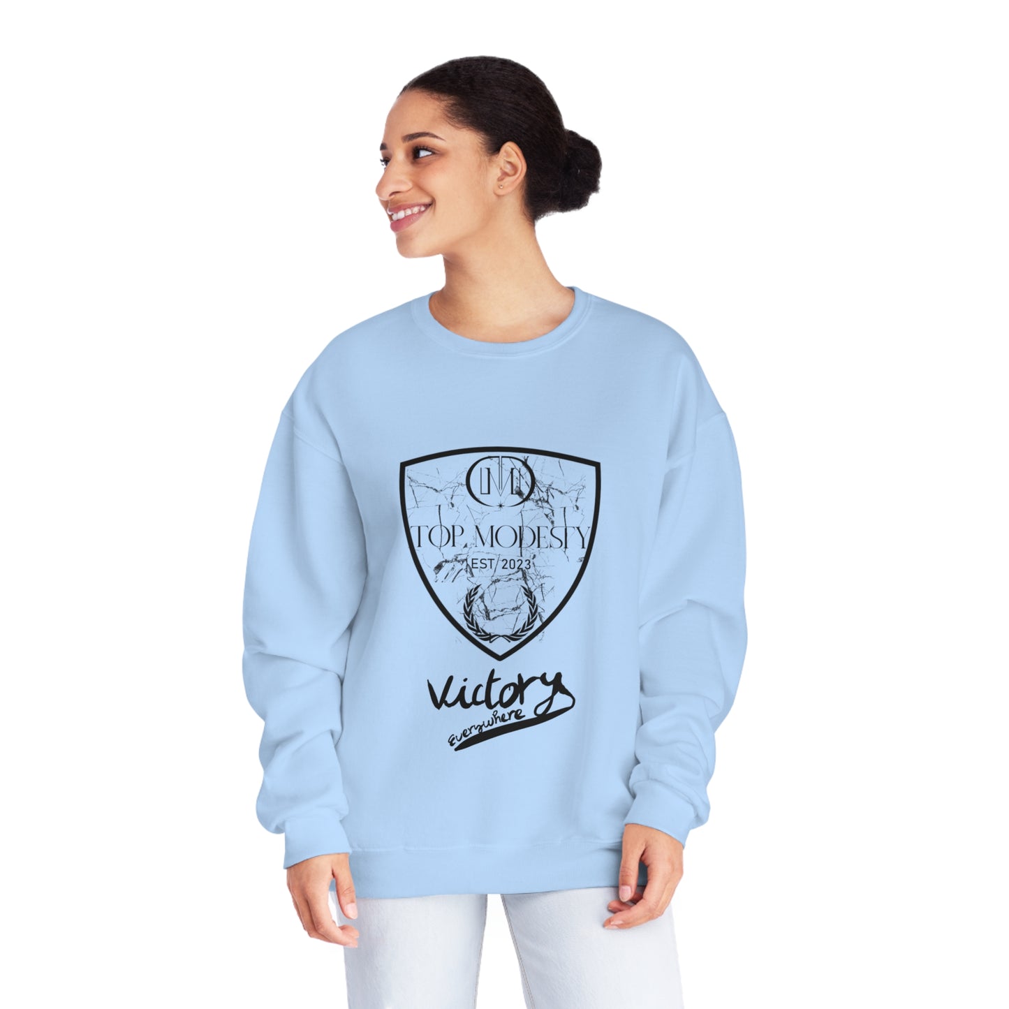 Top Modesty Victory Everywhere Unisex NuBlend® Crewneck Sweatshirt