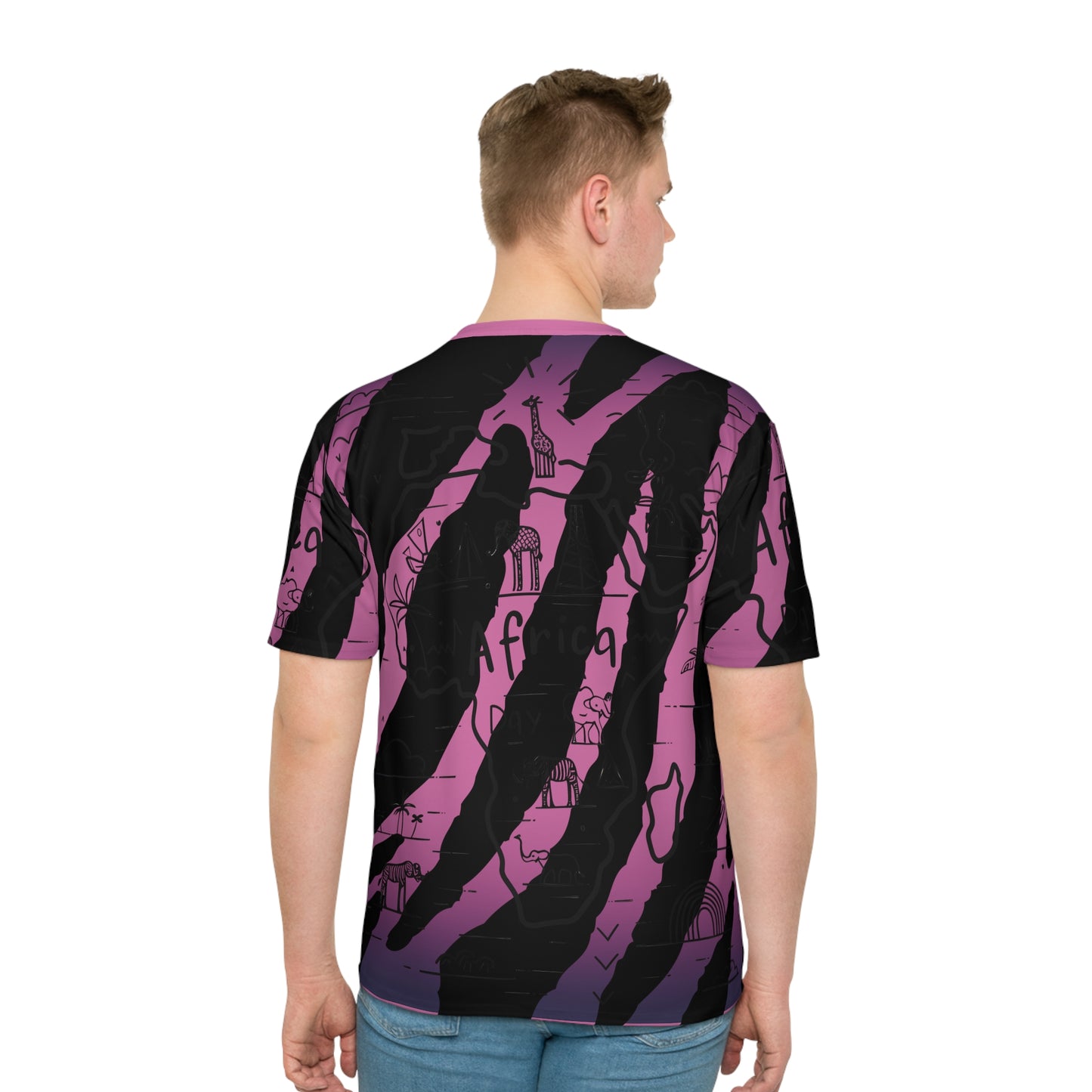 Top Modesty Men's Africa Day T-shirt-light Pink