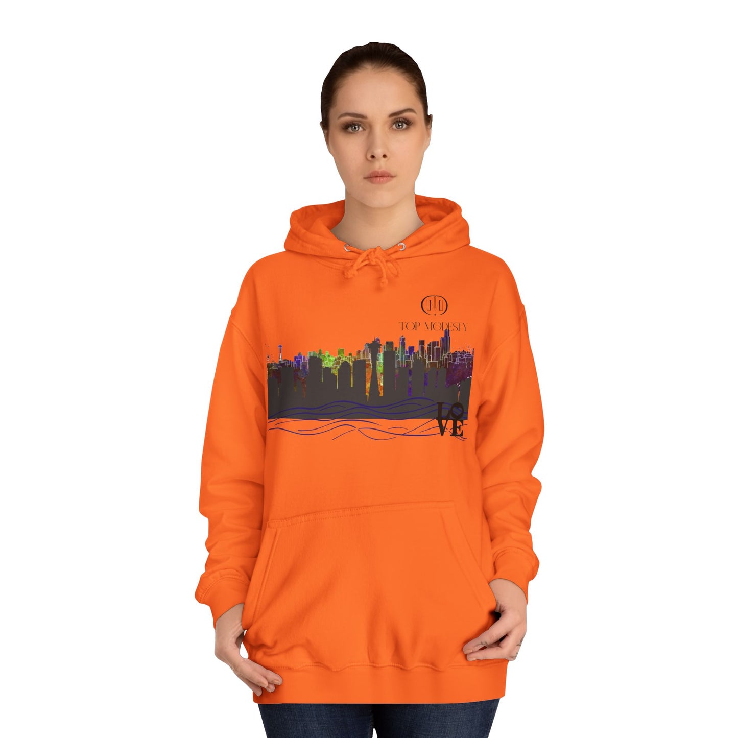 Top Modesty Rain City “Seattle” College Hoodie