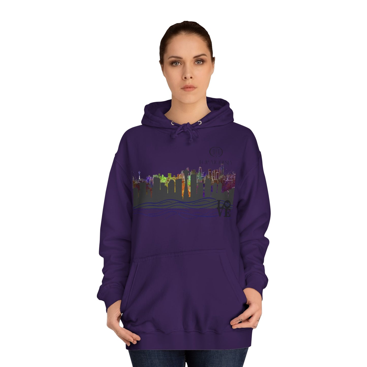 Top Modesty Rain City “Seattle” College Hoodie