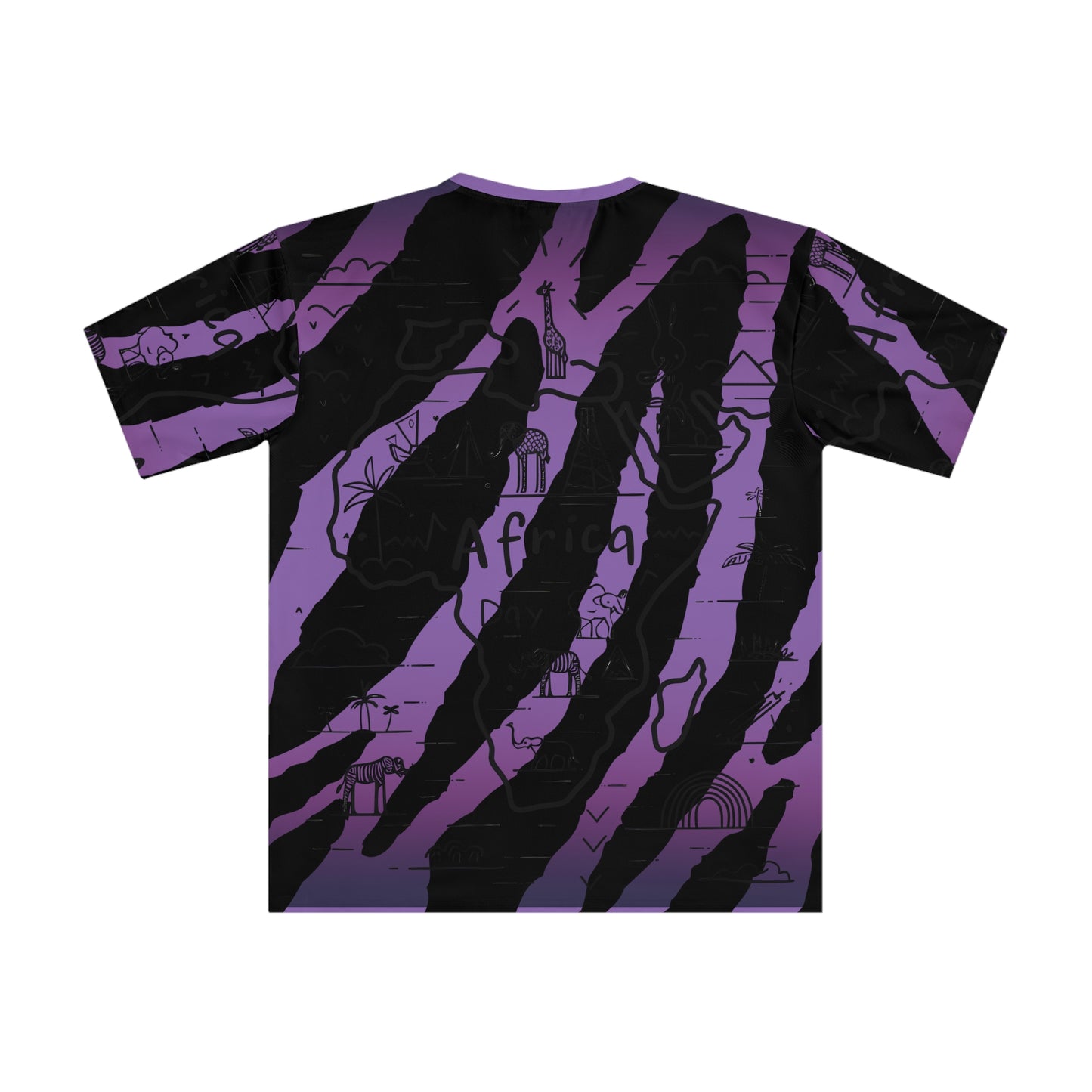 Top Modesty Men's Africa Day T-shirt-light Purple