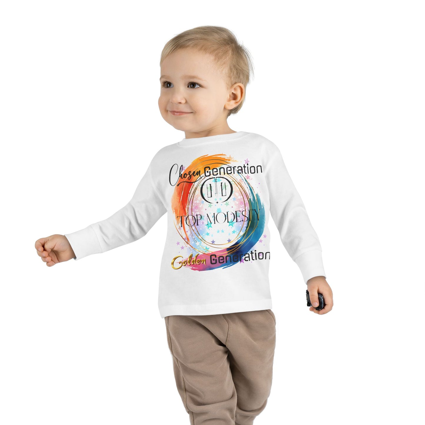 Top Modesty Chosen Golden Generation Toddler Long Sleeve Tee