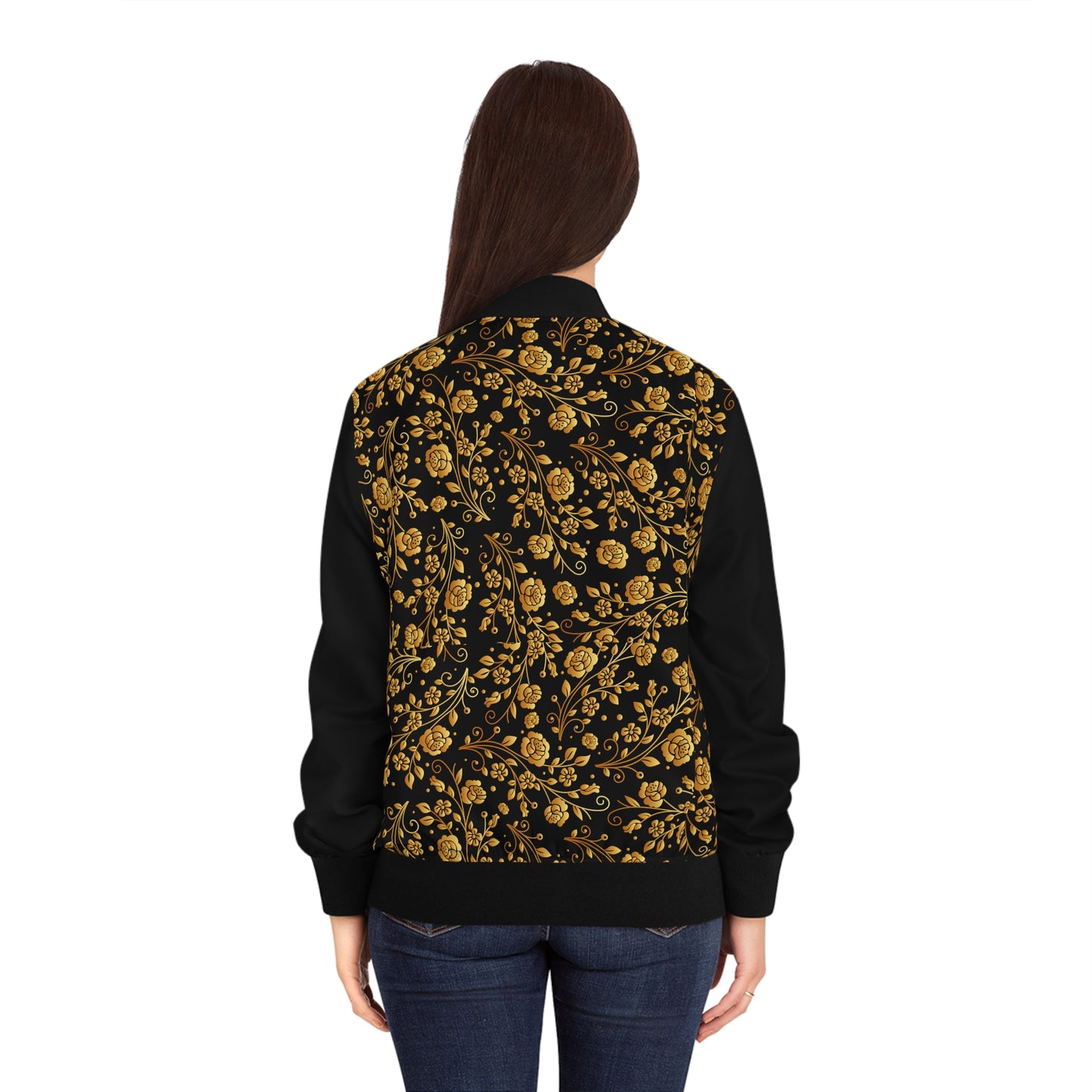 Top Modesty-Golden-Chosen Women's Bomber Jacket