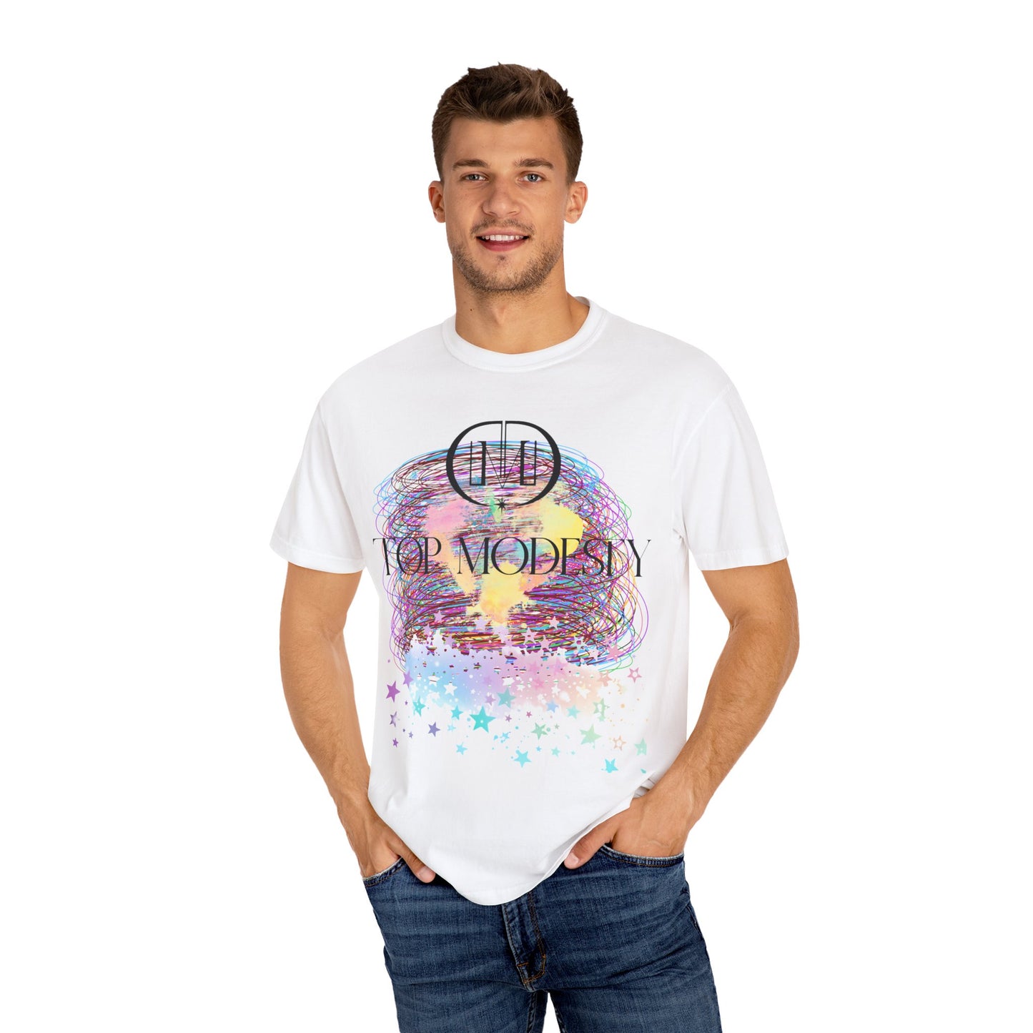 Top Modesty - Line Arts-Unisex Garment T-shirt