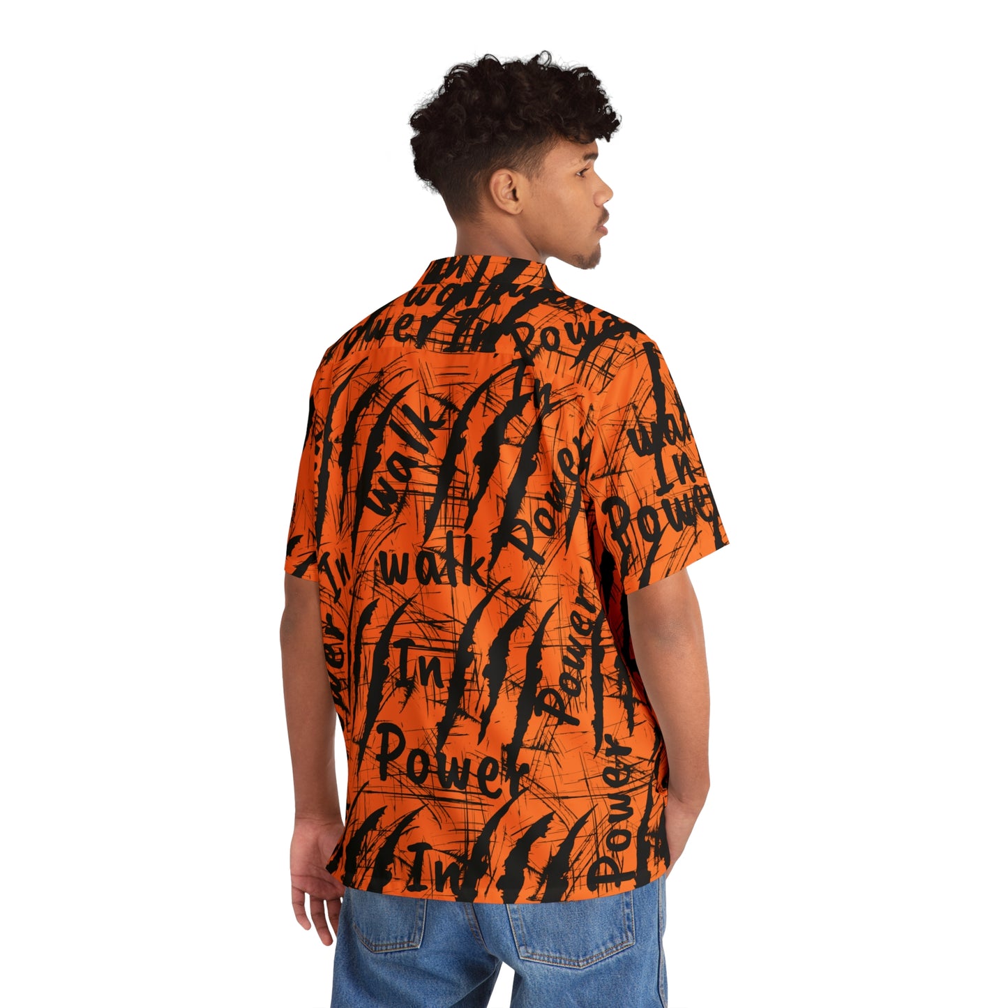 Top Modesty W.I.P(Walk In Power) Men's Hawaiian Shirt (Crusta)