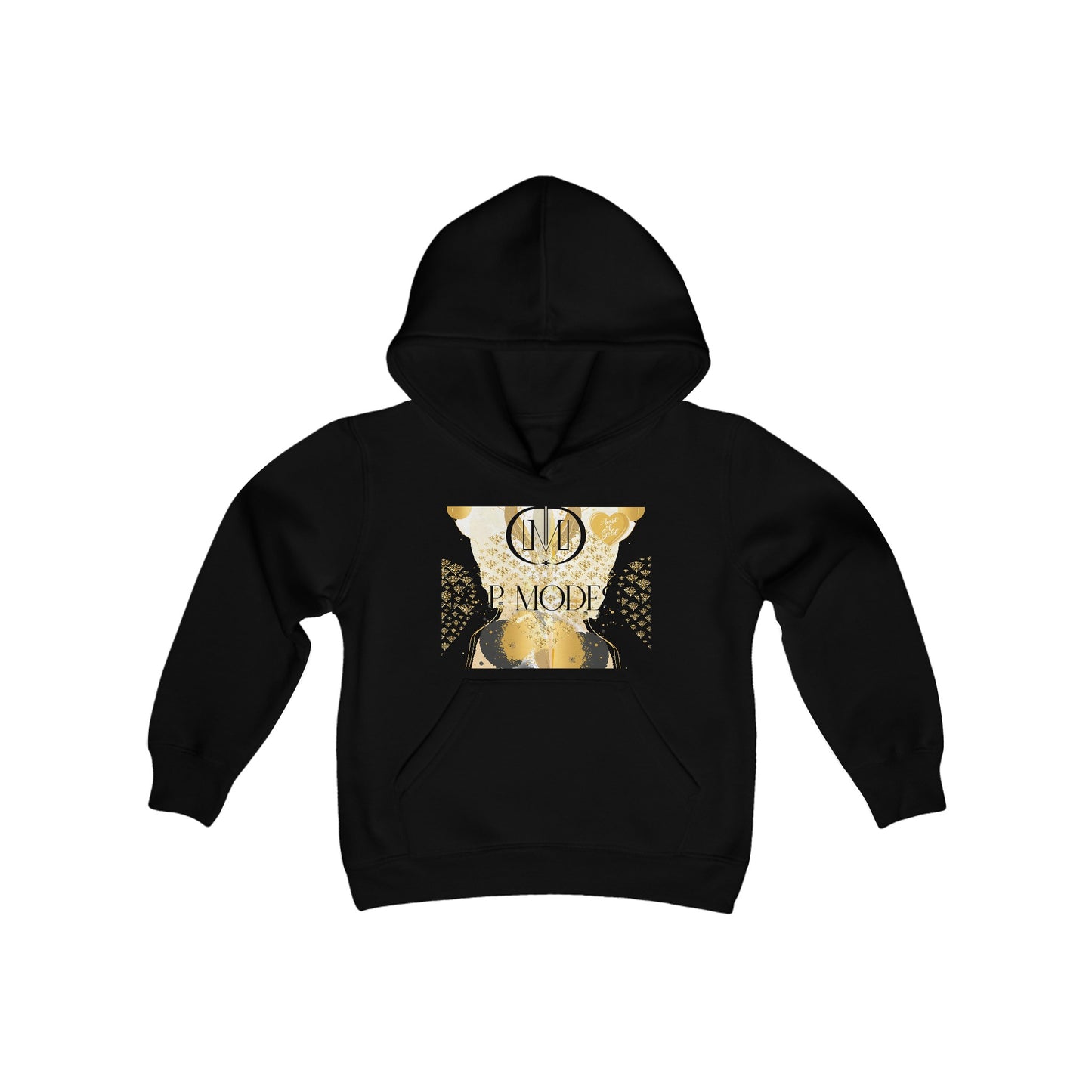 Top Modesty Heart of Gold Youth Heavy Blend Hooded Sweatshirt